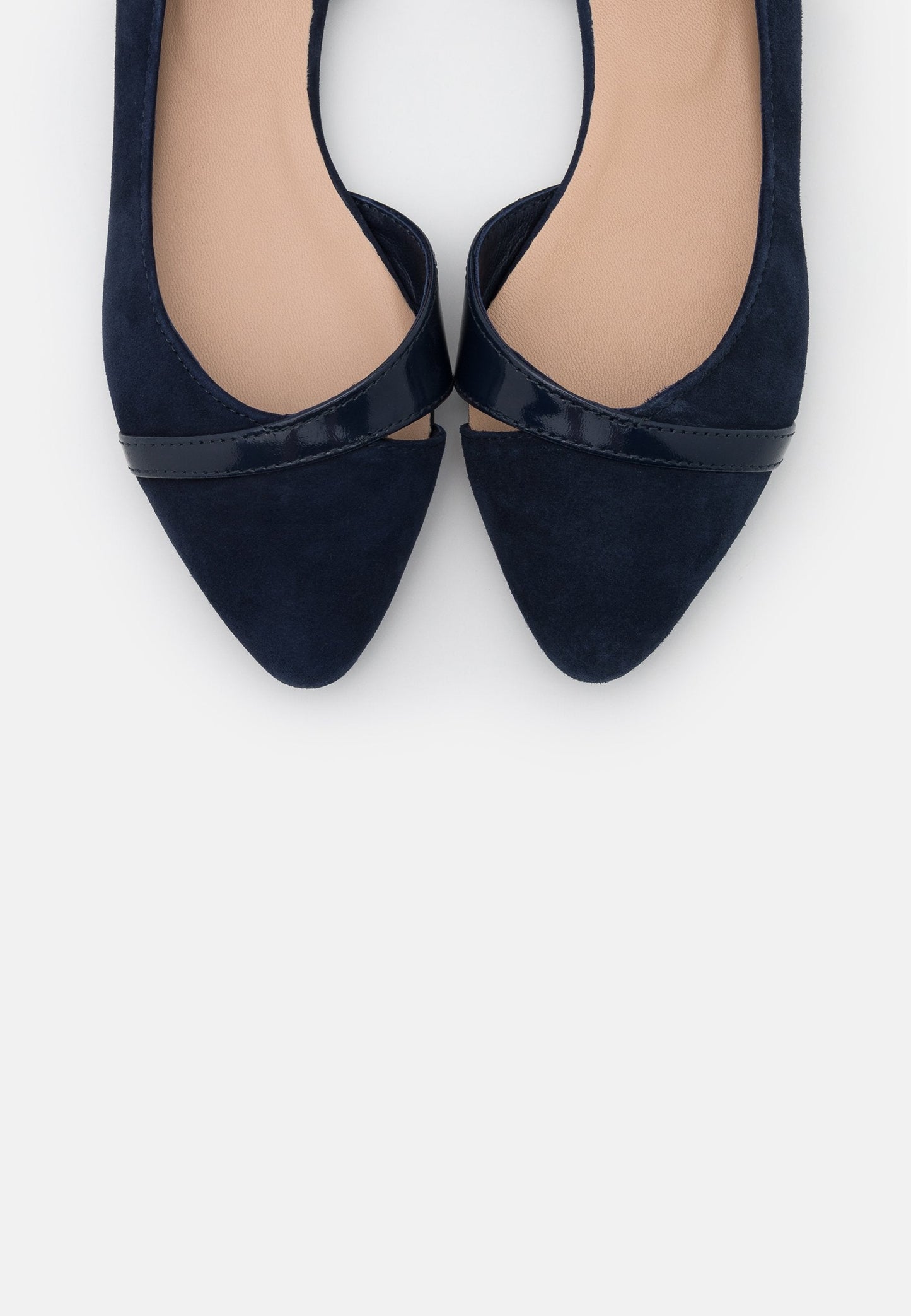 Anna Field Leather- Ballet Pumps - Dark Blue