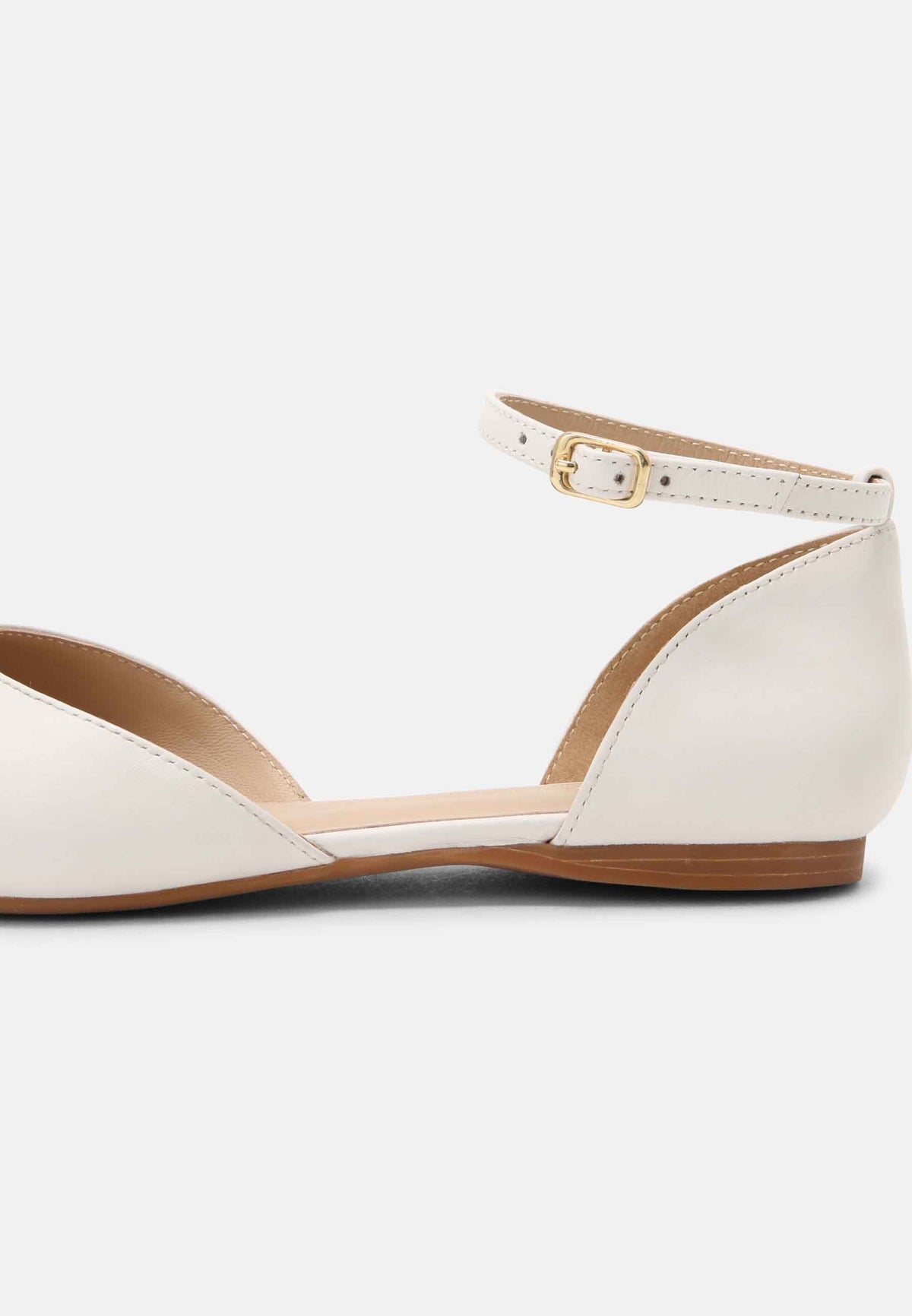 Leather - Ankle Strap Ballet Pumps