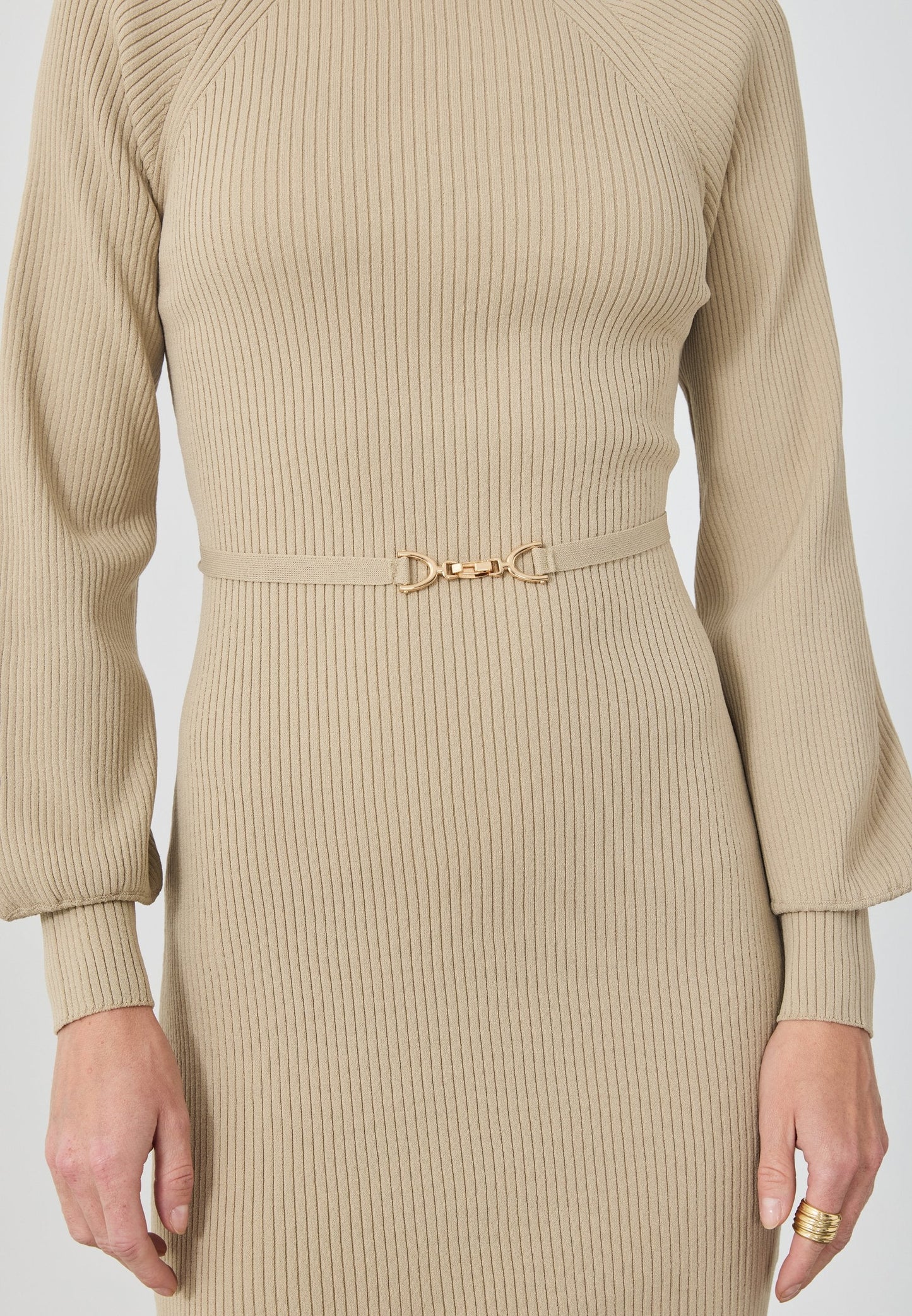Anna Field Jumper Dress - Beige