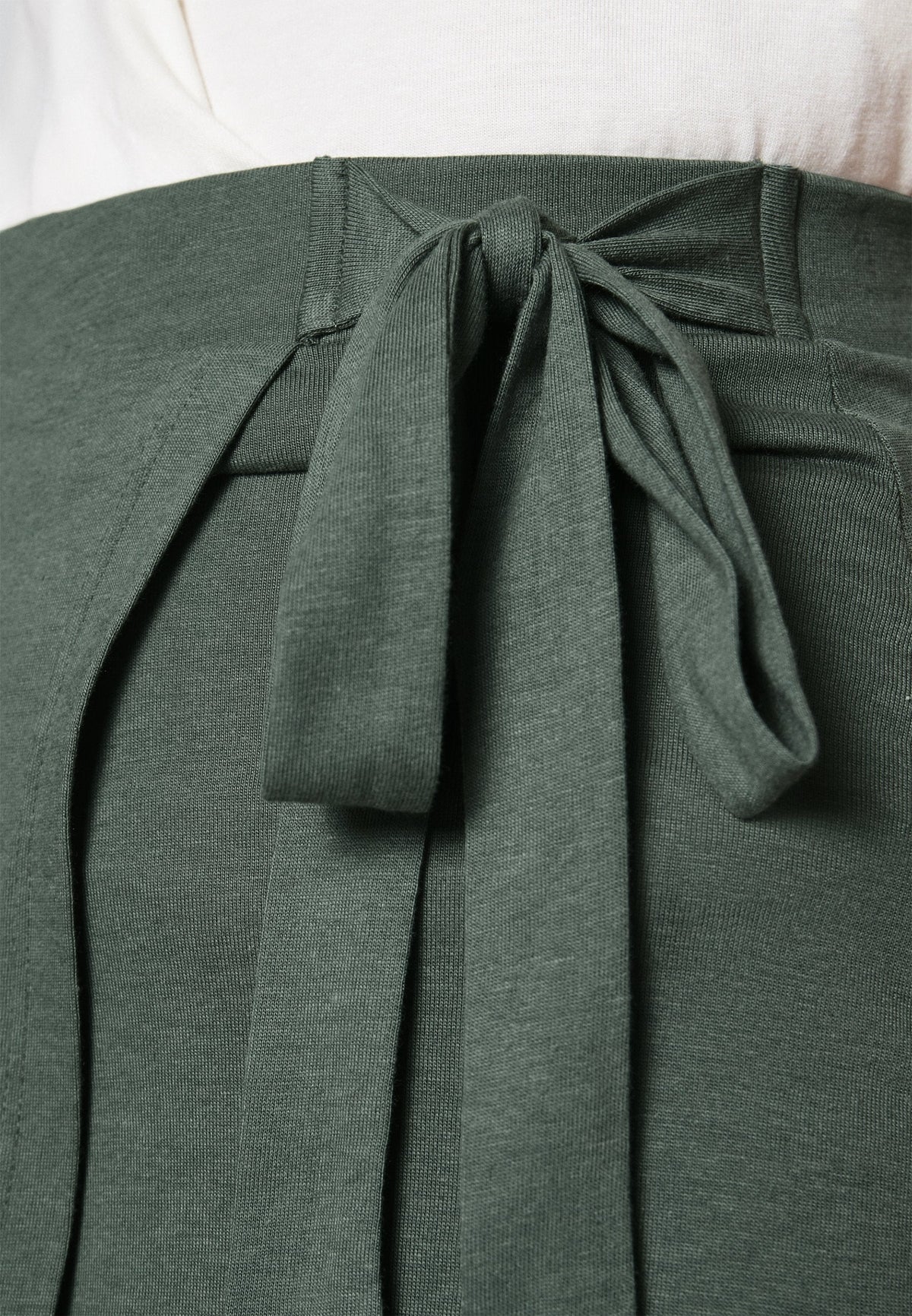 Anna Field Basic Wrap Over Midi Skirt- A-Line Skirt - Light Green