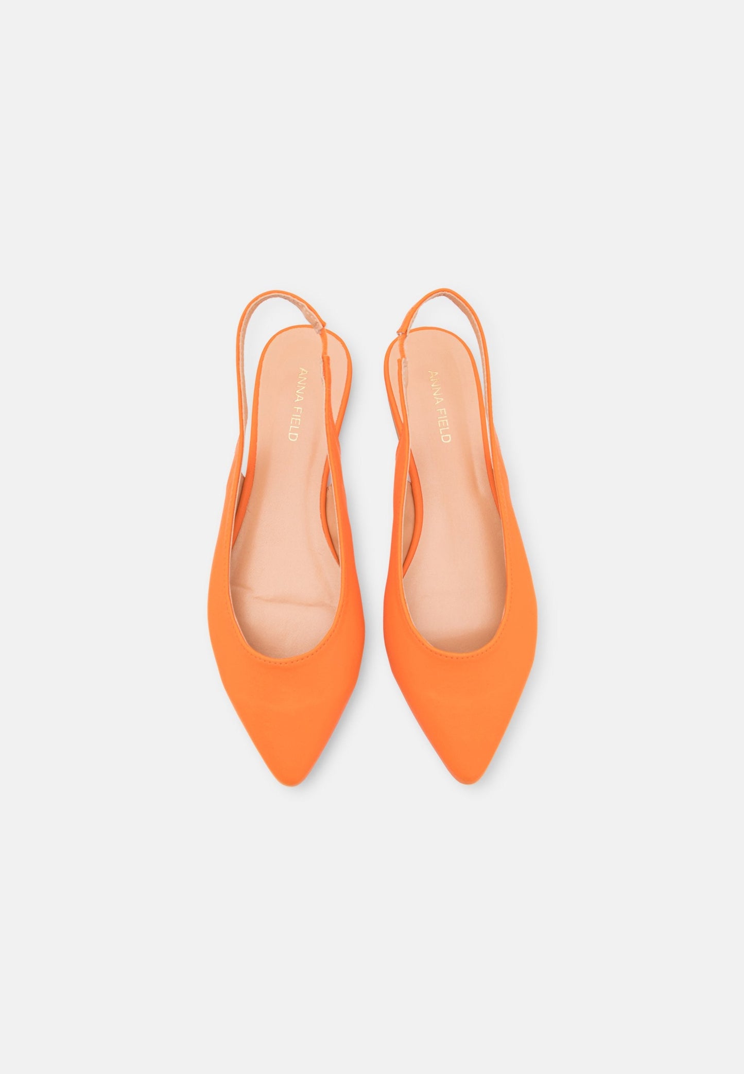 Anna Field Slingback Ballet Pumps - Orange