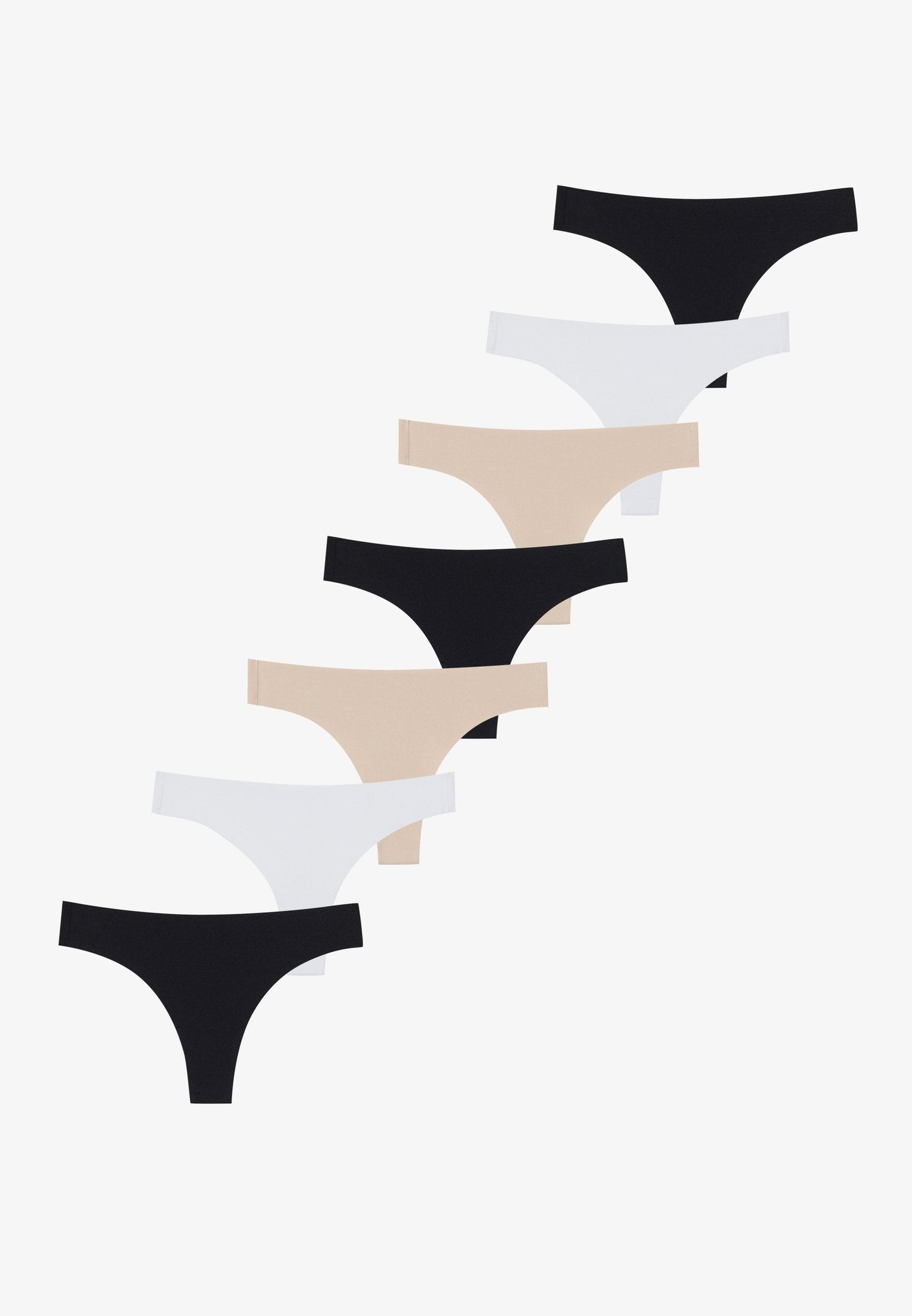 Anna Field 7 PACK - Thong - Red/taupe/light Pink/ecru/white