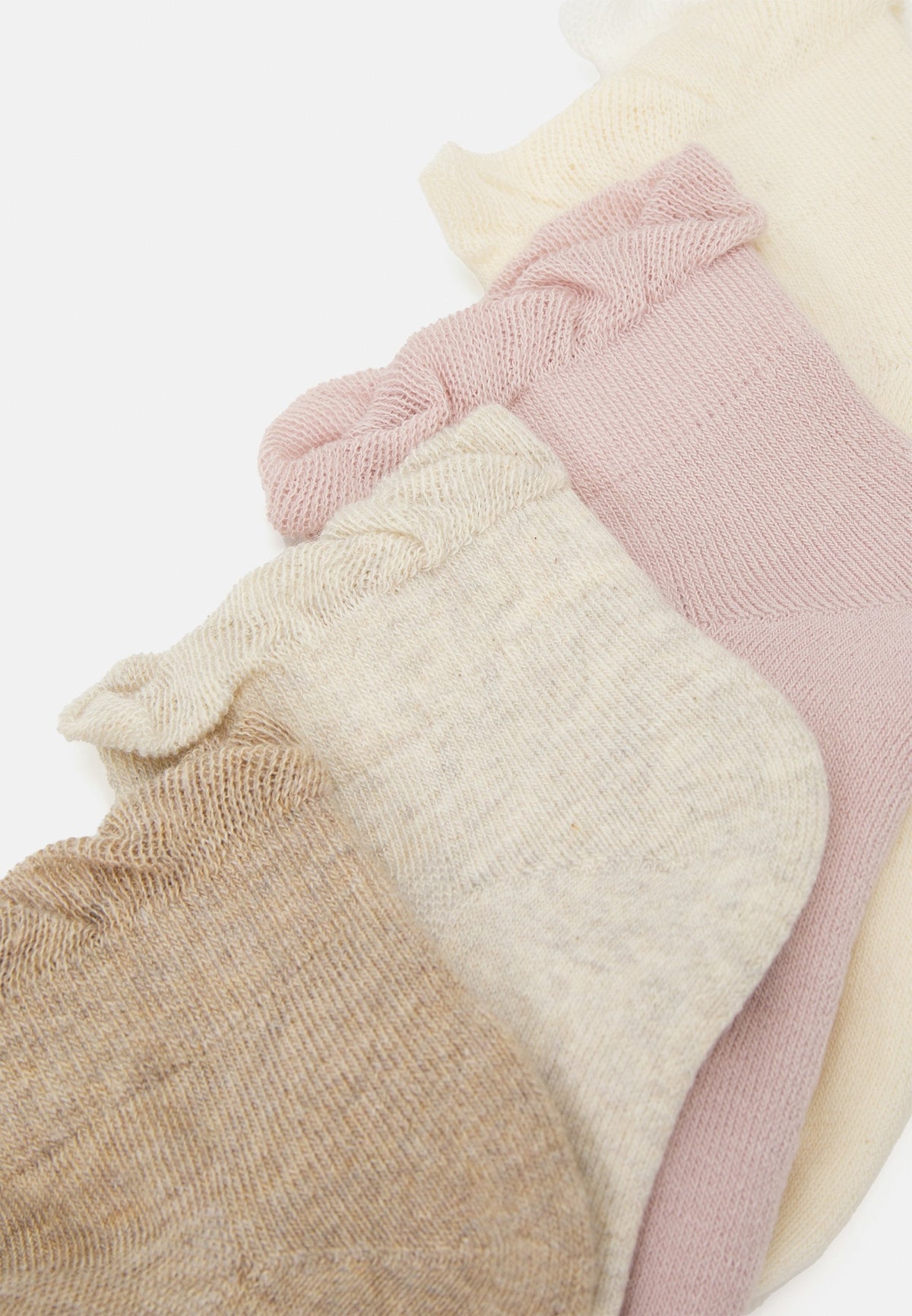 Anna Field 5 PACK - Socks - White/beige/lilac