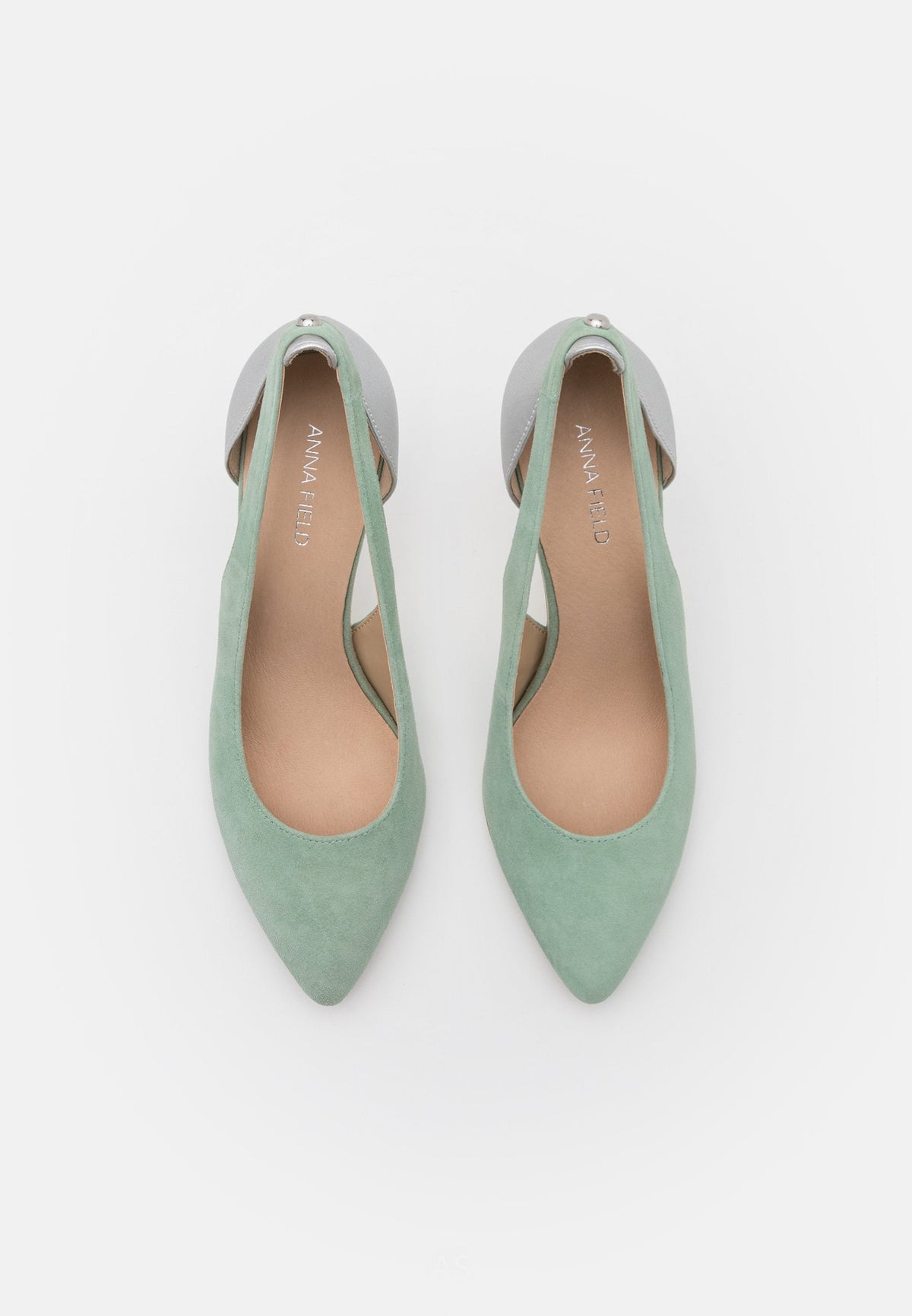 Anna Field Leather - High Heels - Mint/Silver