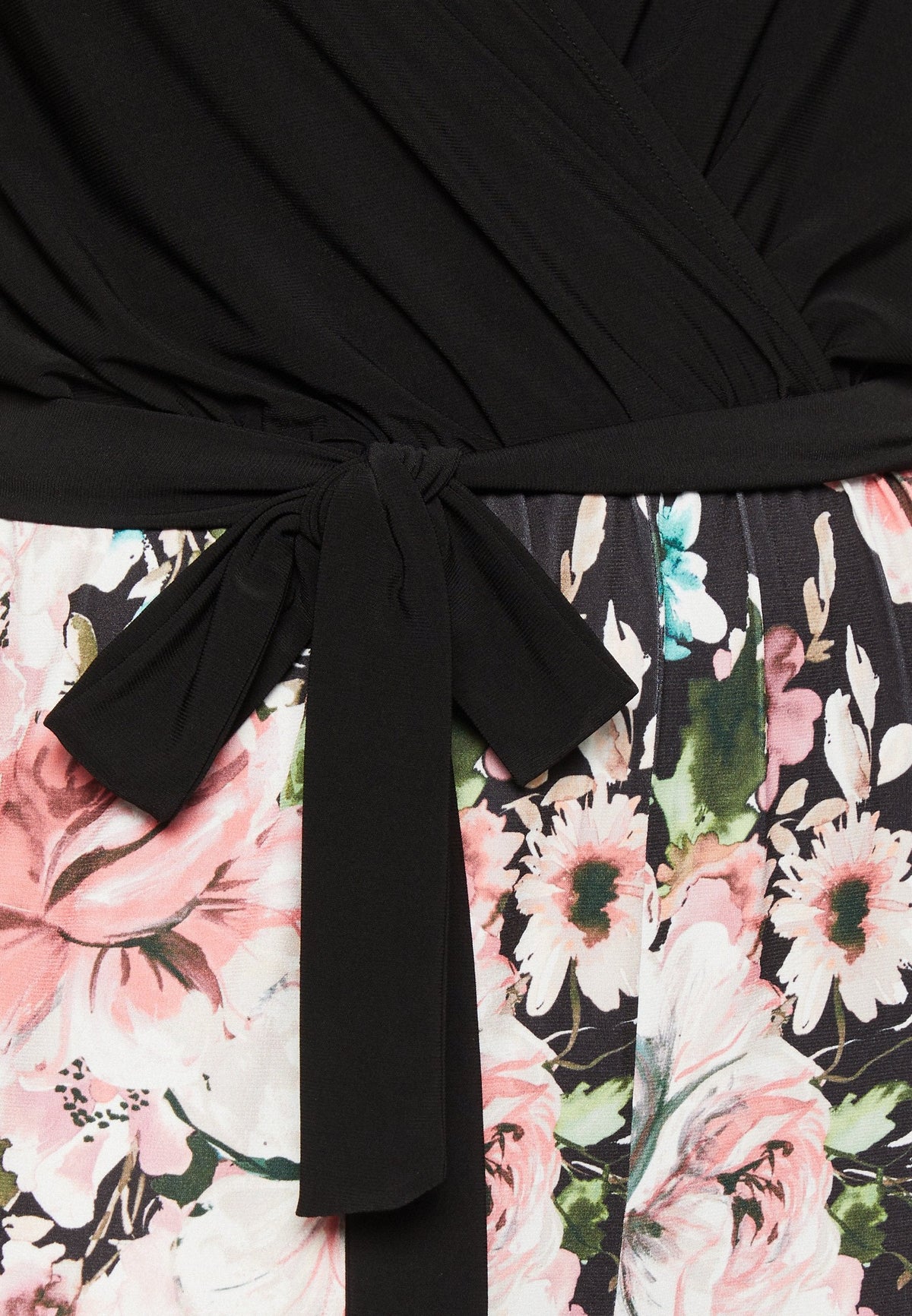 Anna Field Jumpsuit - Black/Multi-Coloured