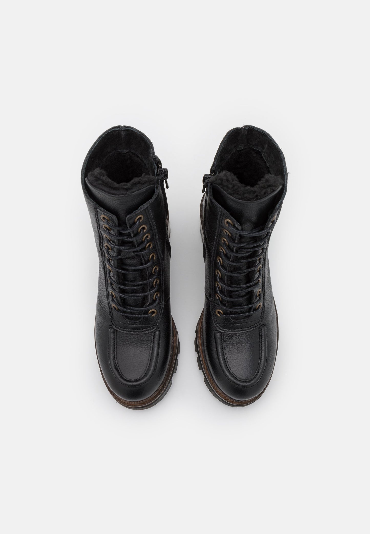 Anna Field Leather Winter Bootie - Platform Ankle Boots