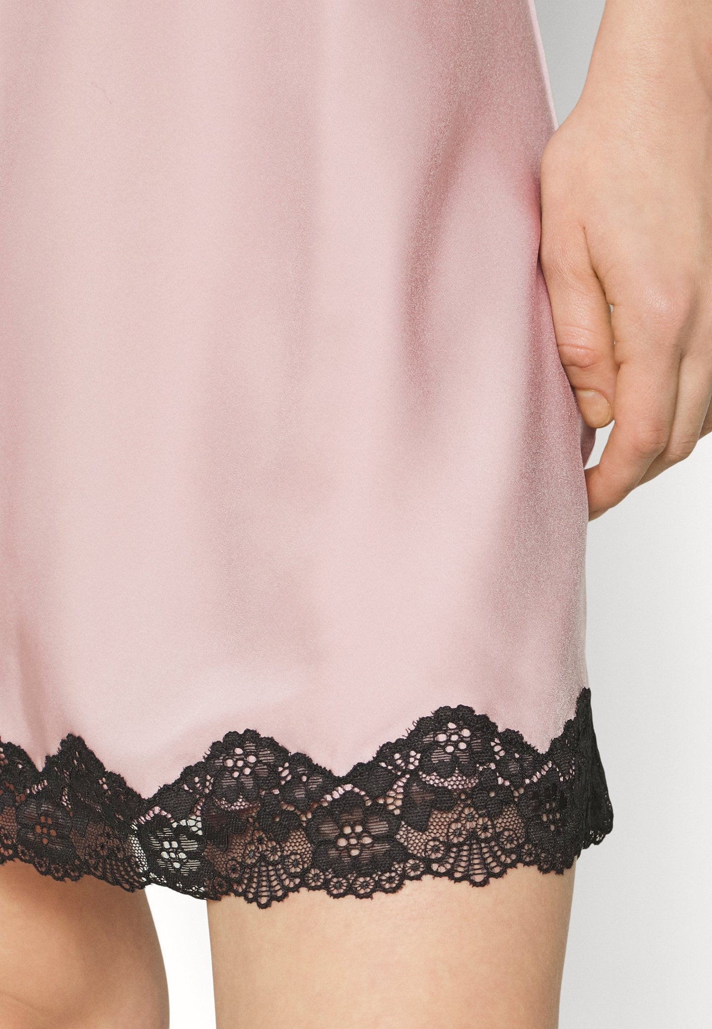 Anna Field Nightie - Pink/Black