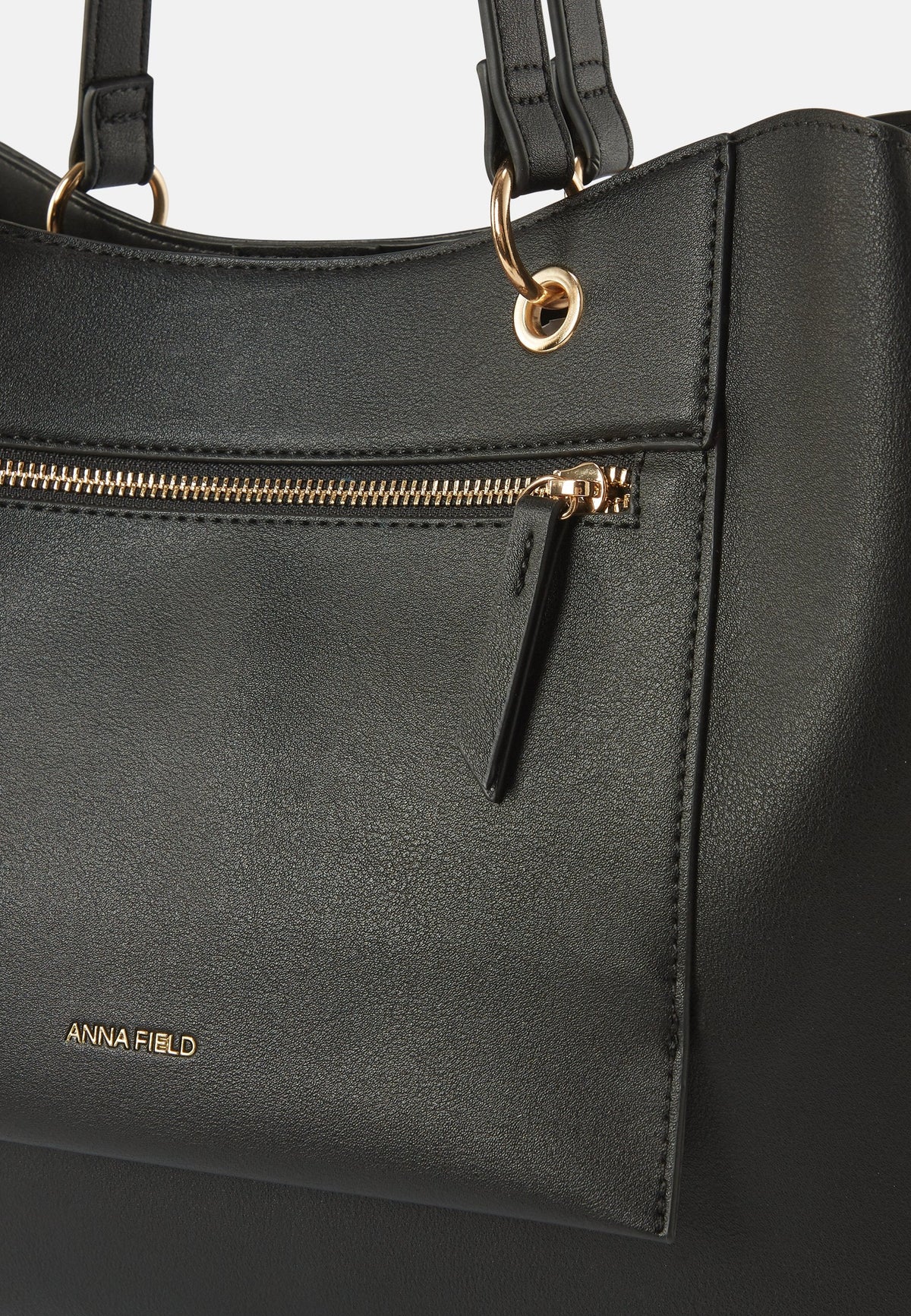 Anna Field Tote Bag - Black