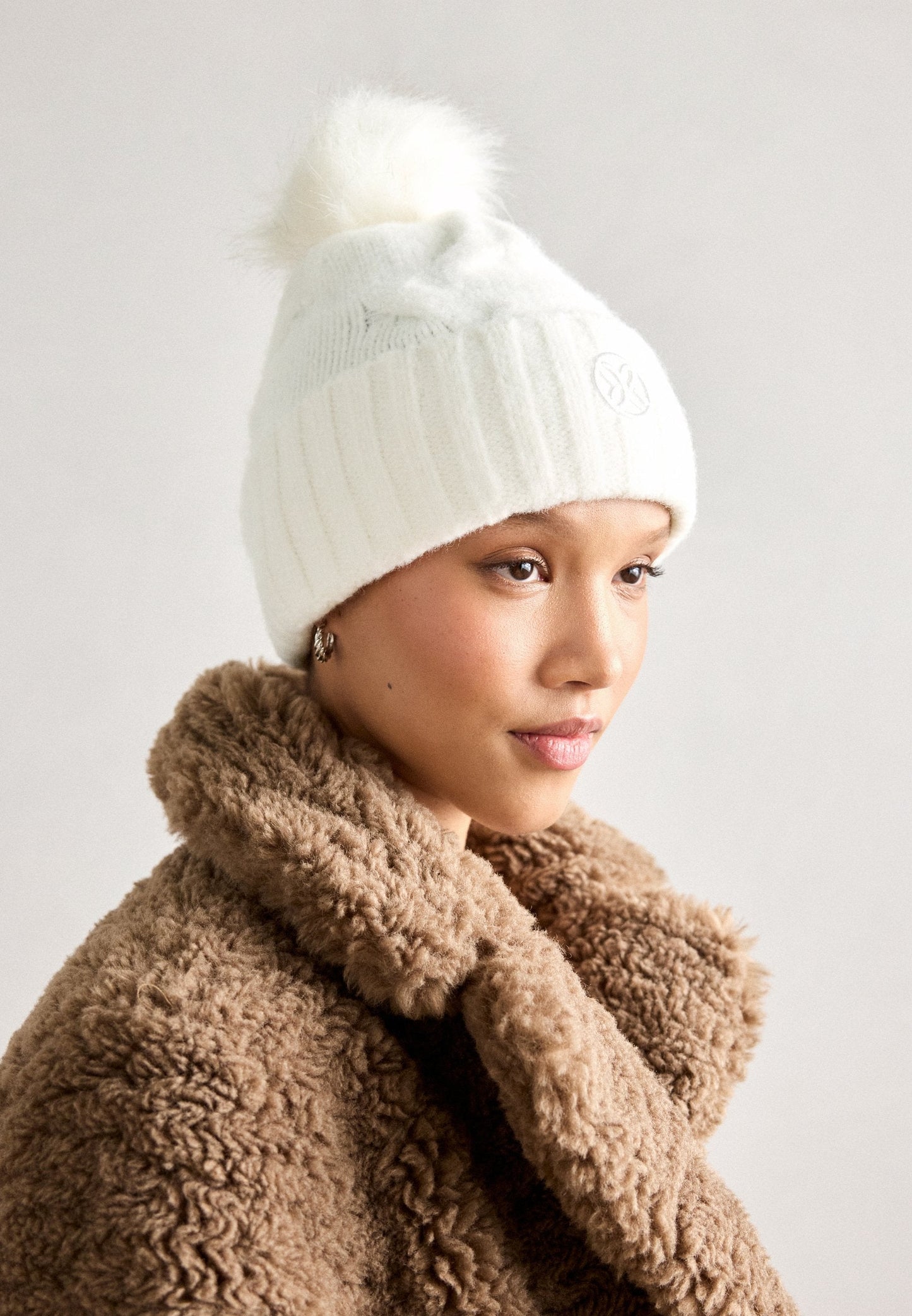 Anna Field Beanie - White