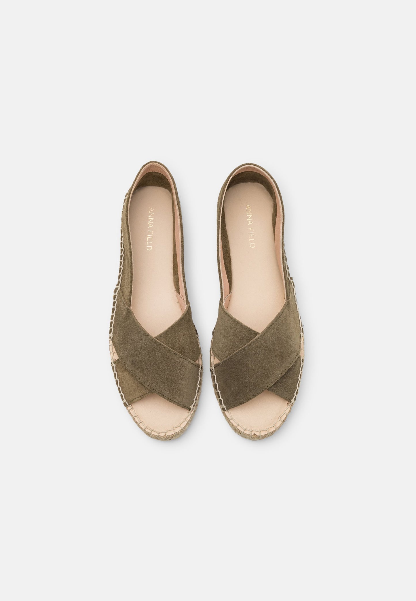 Anna Field Leather - Peeptoe Ballet Pumps