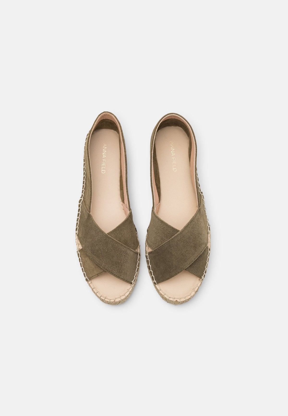 Anna Field Leather - Peeptoe Ballet Pumps