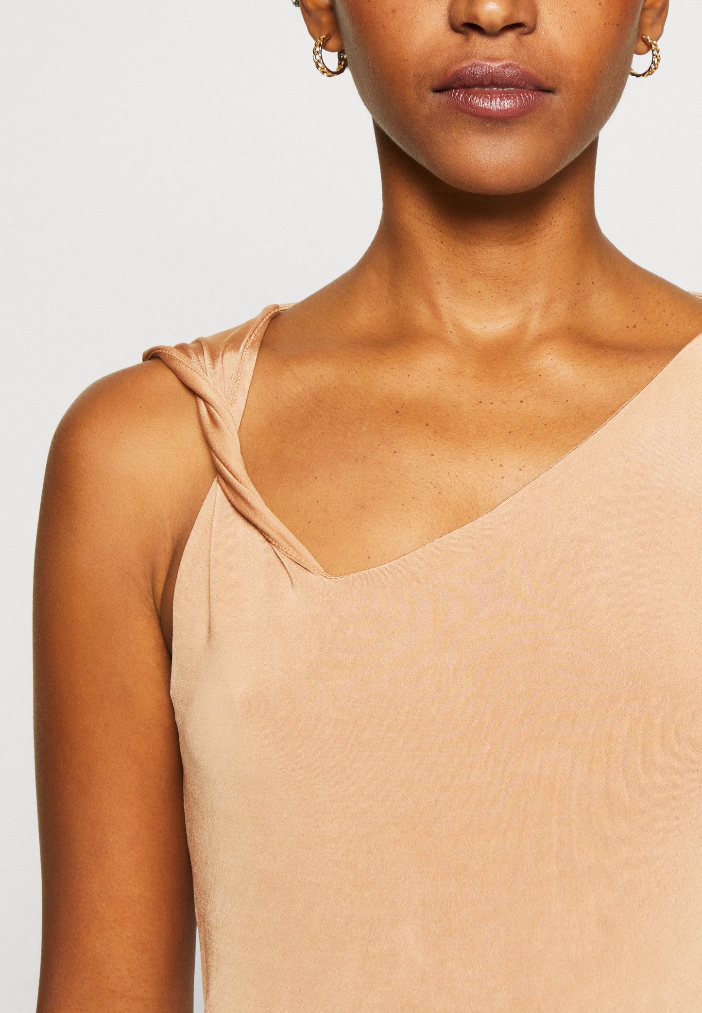 Anna Field Top - Light Brown