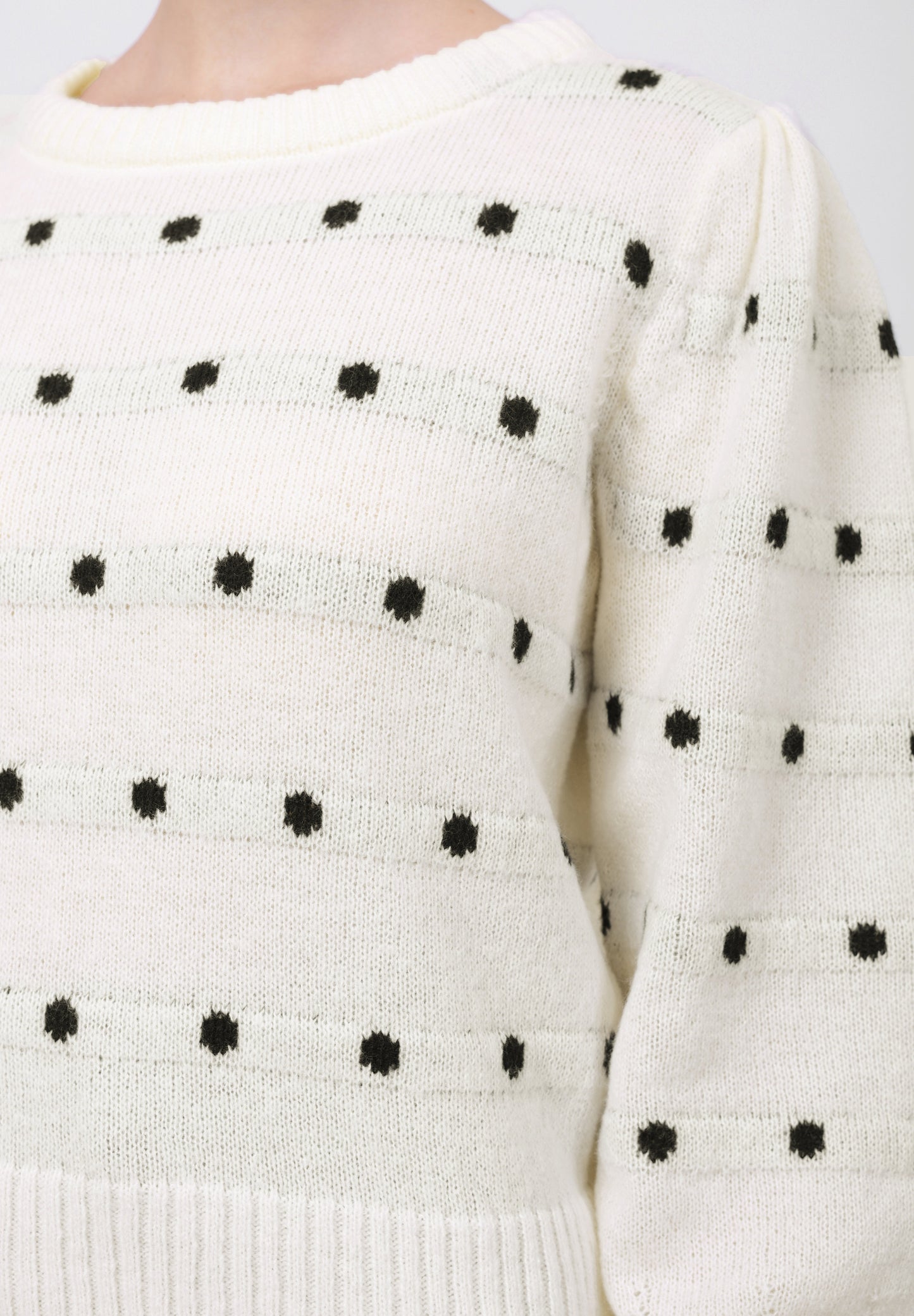 Anna Field Jumper - Ecru/black
