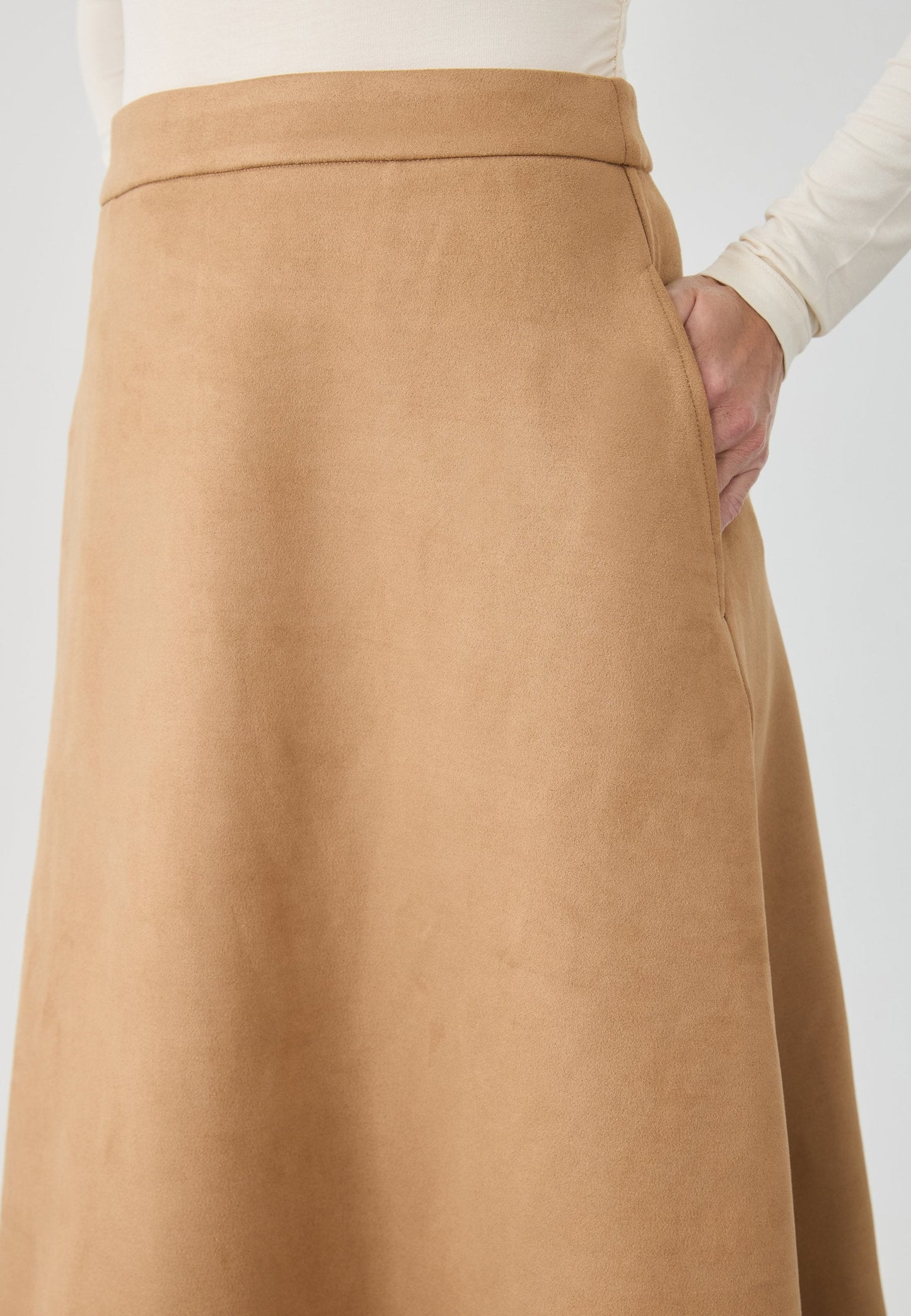 Anna Field SUEDE A LINE SKIRT - A-line Skirt - Brown