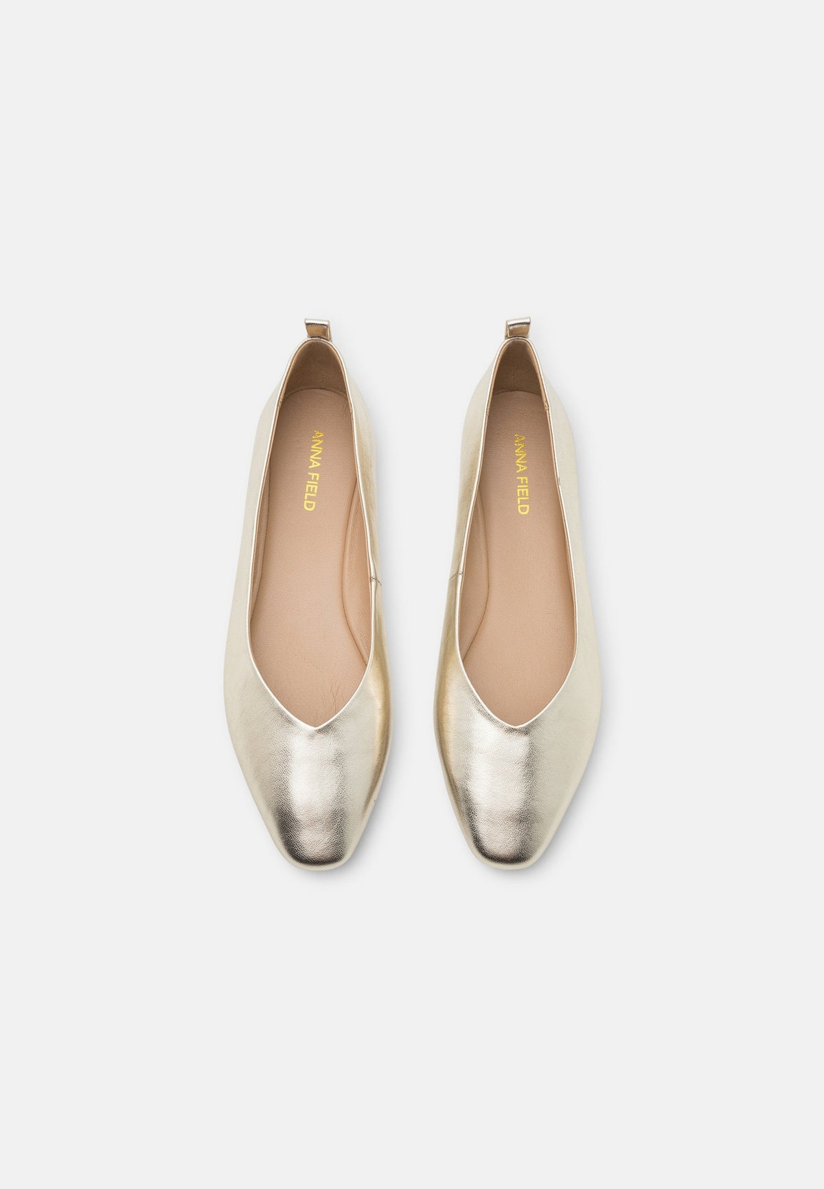 Anna Field Leather - Ballet Pumps - Gold