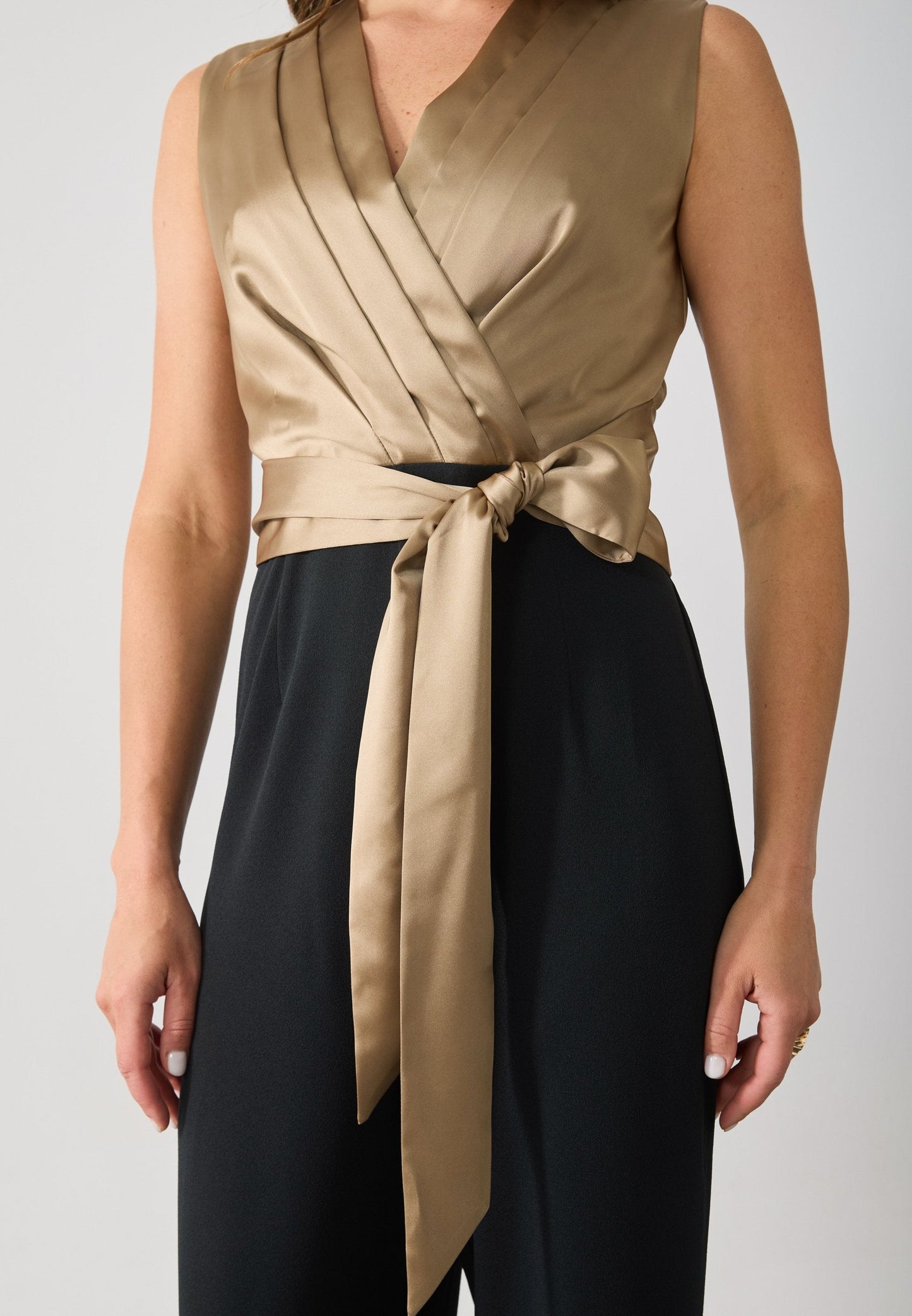 Anna Field Jumpsuit - Beige/black