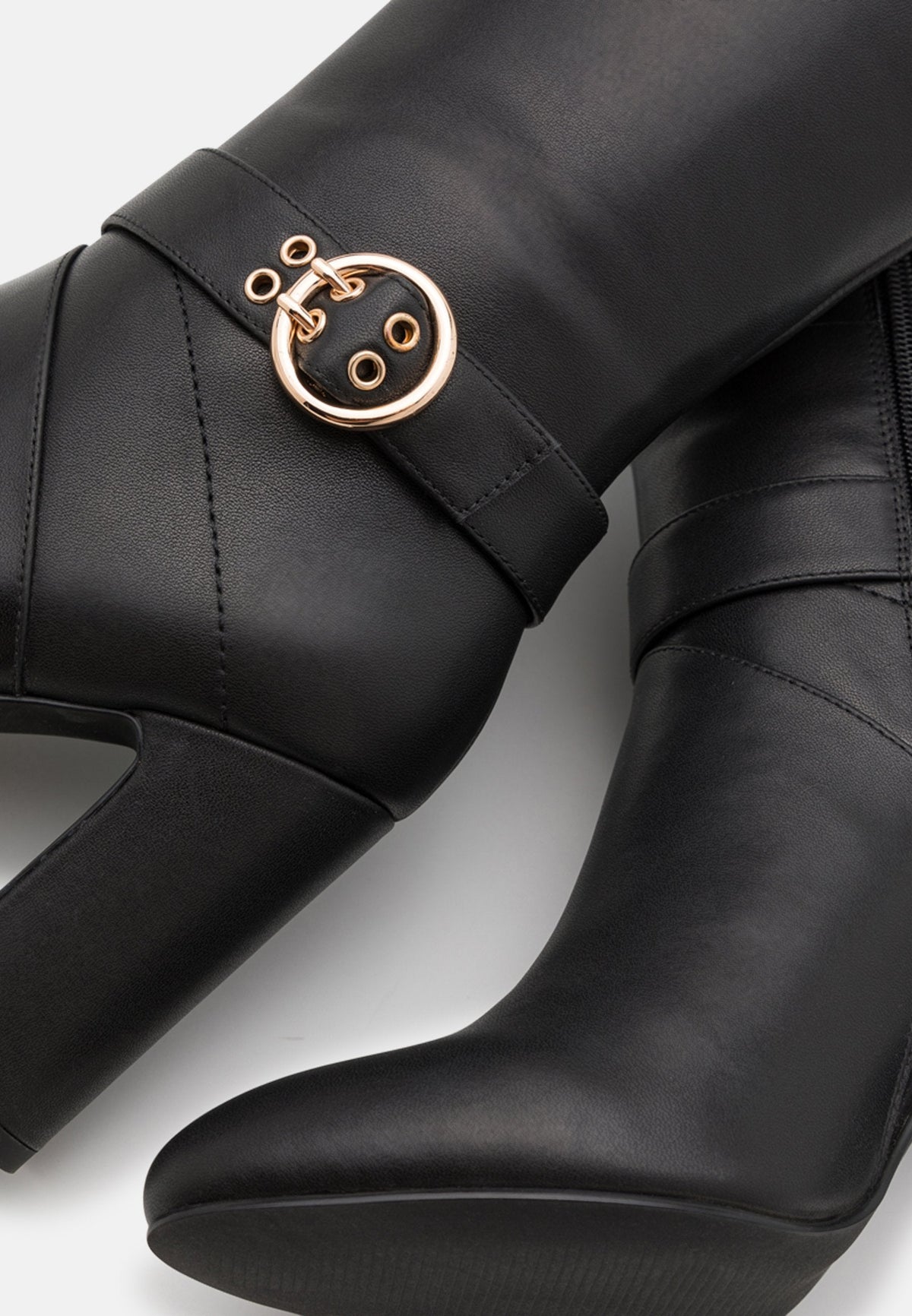 Anna Field Leather- High Heeled Boots - Black