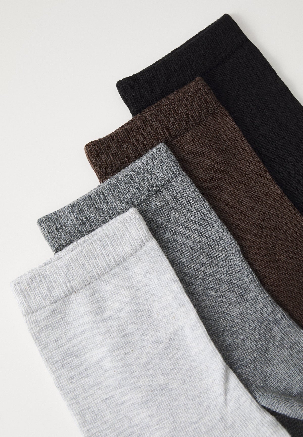 Anna Field 8 PACK - Socks - Mottled Beige/mottled Grey/black