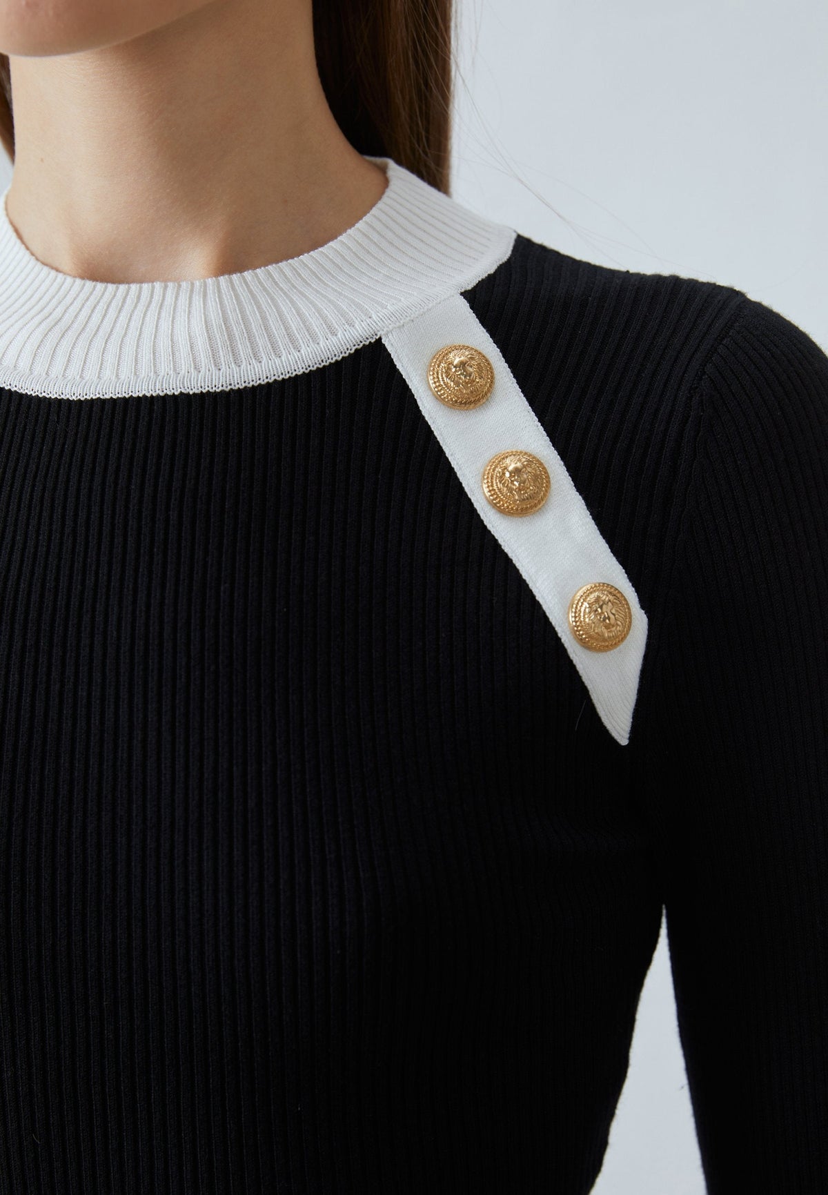 Anna Field Jumper - Black/white