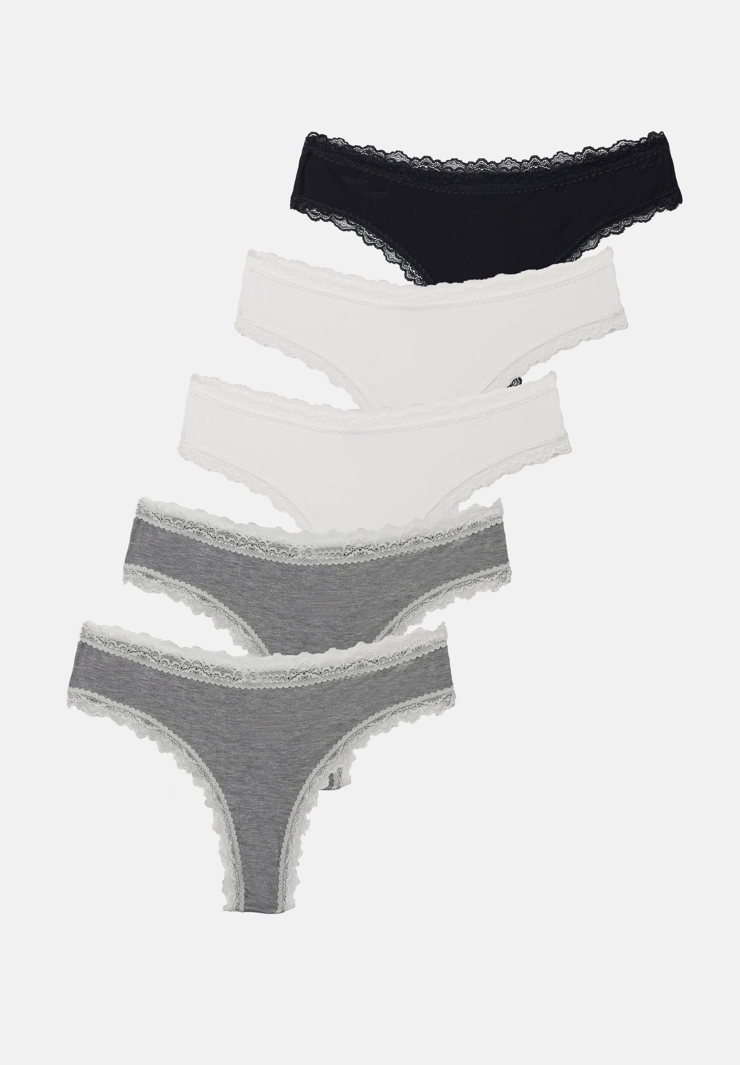 Anna Field 5 PACK - Briefs - Rose/white/beige