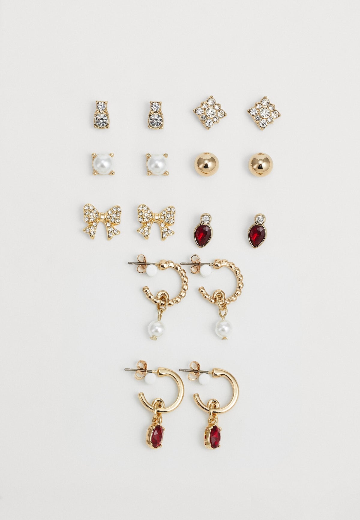 Anna Field 8 PACK - Earrings - Gold-coloured