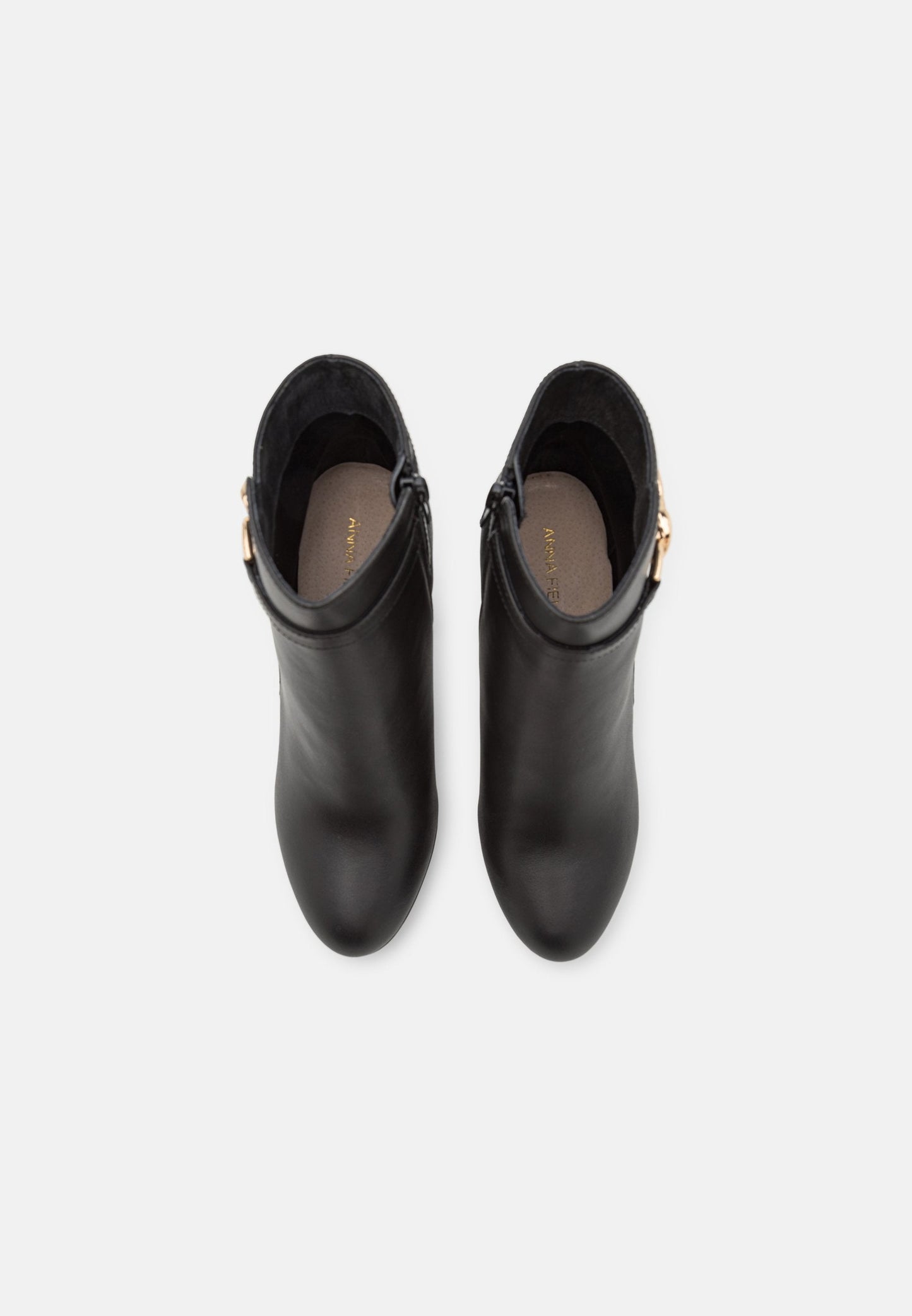 Anna Field Leather- Platform Ankle Boots - Black