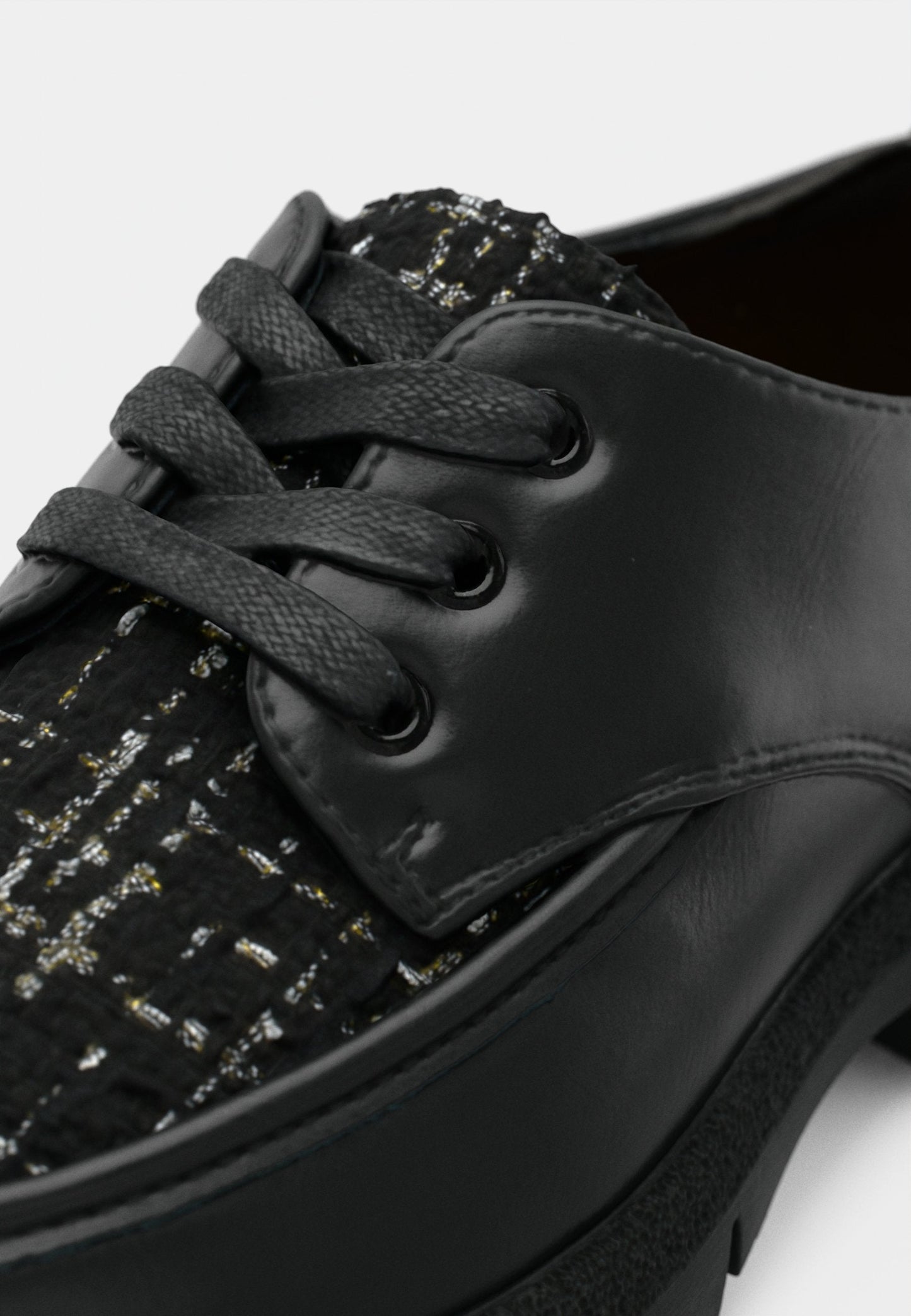 Lace-ups - Black/gold-coloured