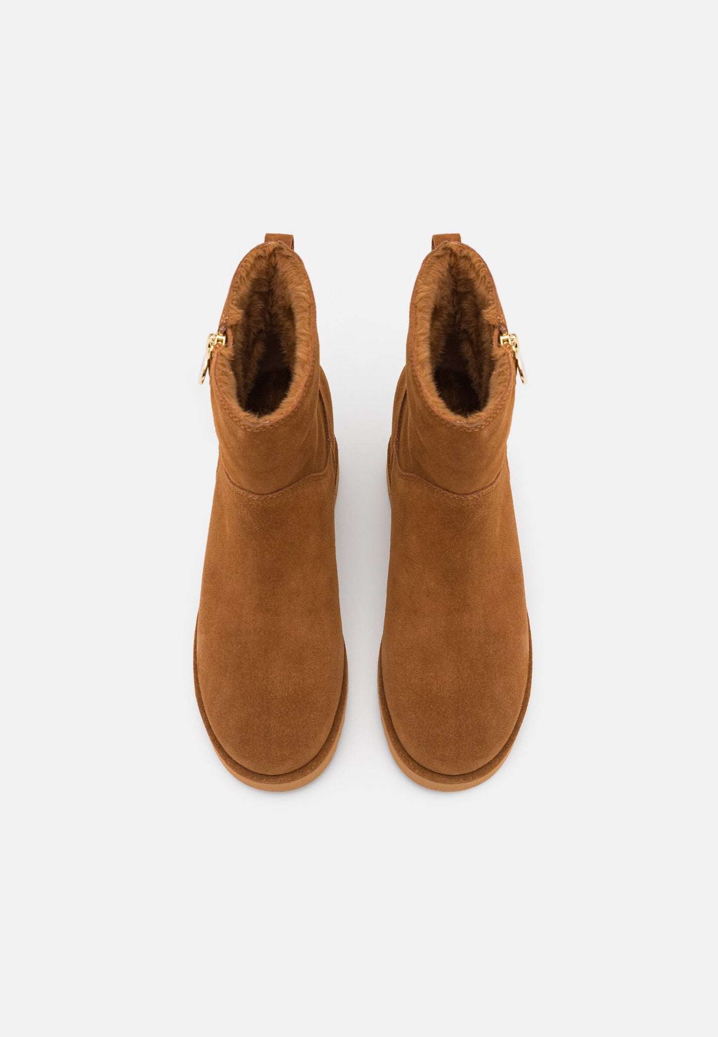 Anna Field Leather Winter Boot - Ankle Boots - Cognac