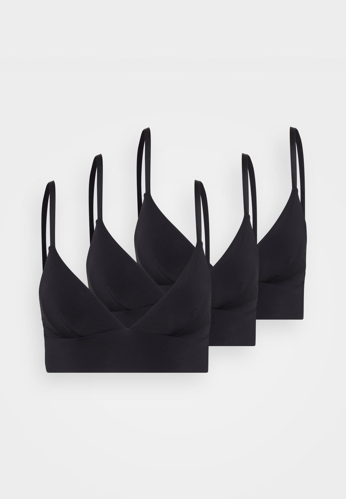 Anna Field 3 PACK - Bustier - Black/white/dark Blue