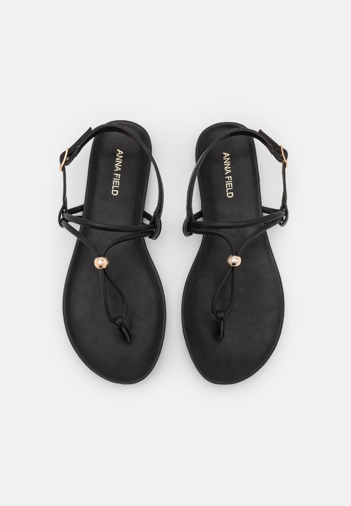 Anna Field T-Bar Sandals - Black