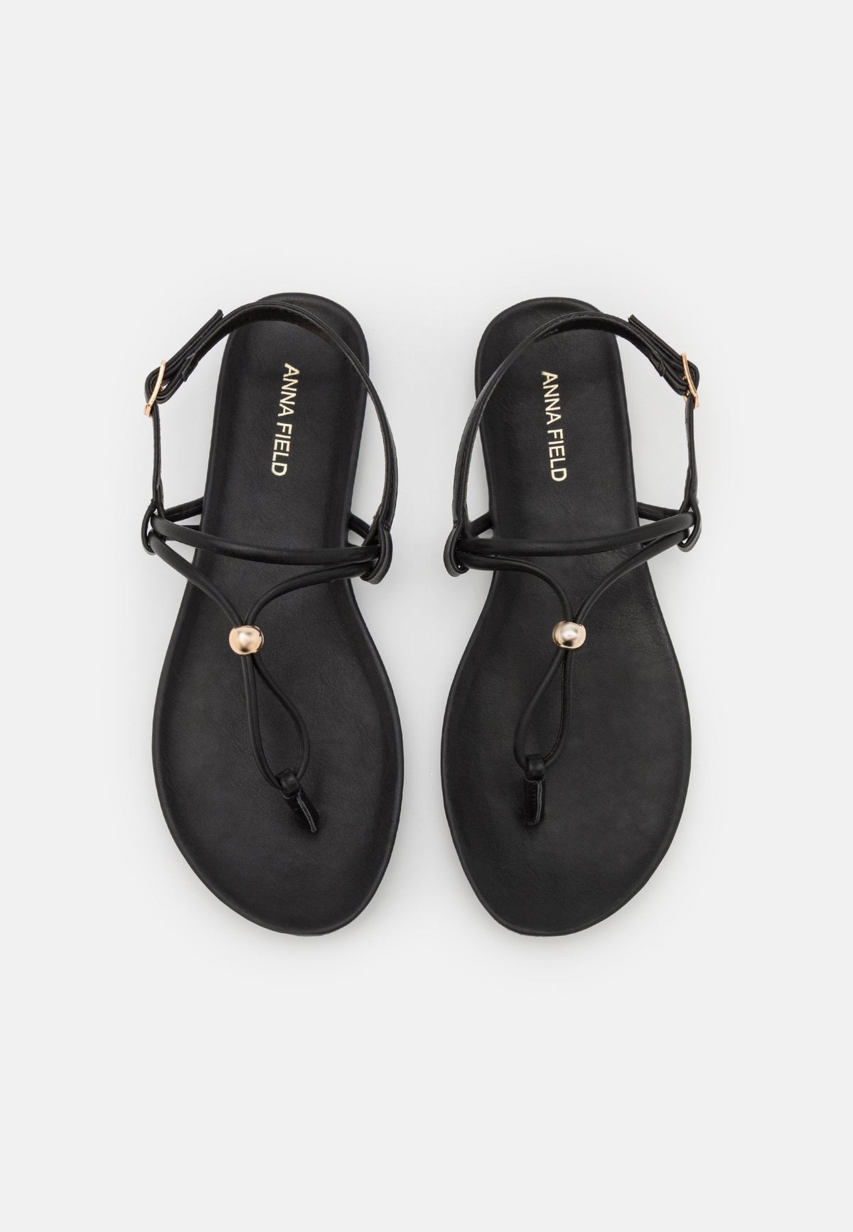 Anna Field T-Bar Sandals - Black