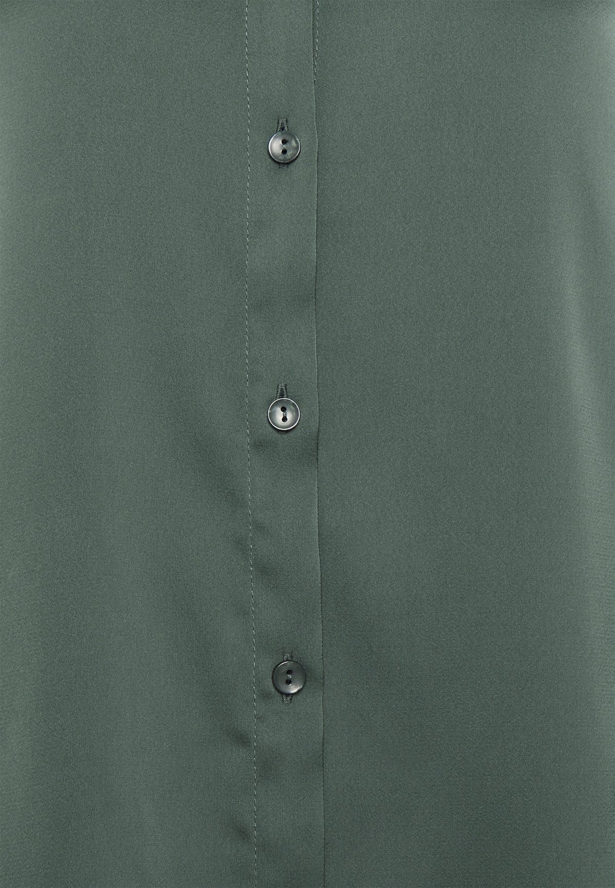 Anna Field Button-Down Blouse - Olive