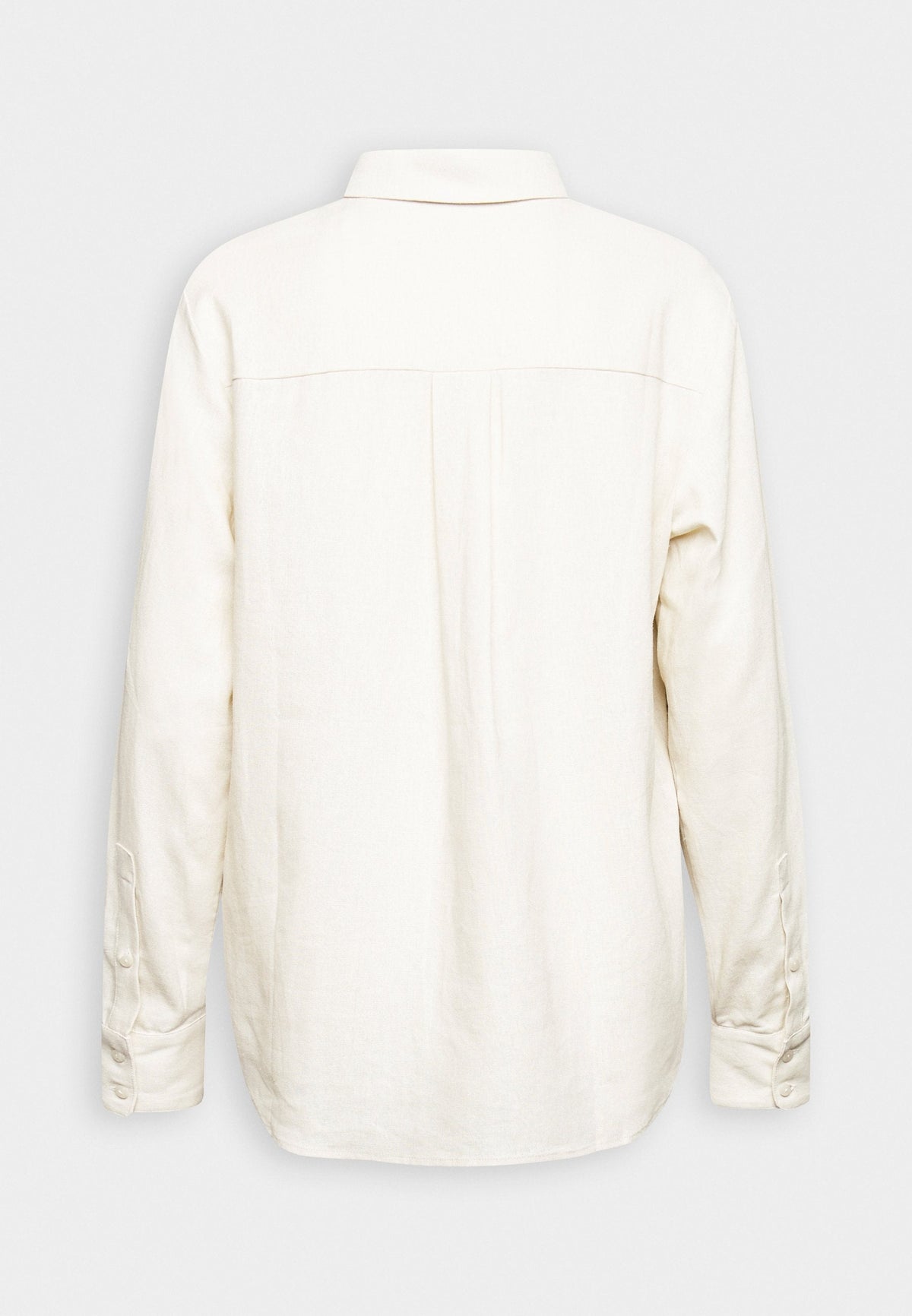 Anna Field Linen-Mix Button Down Blouse - Button-Down Blouse - Beige
