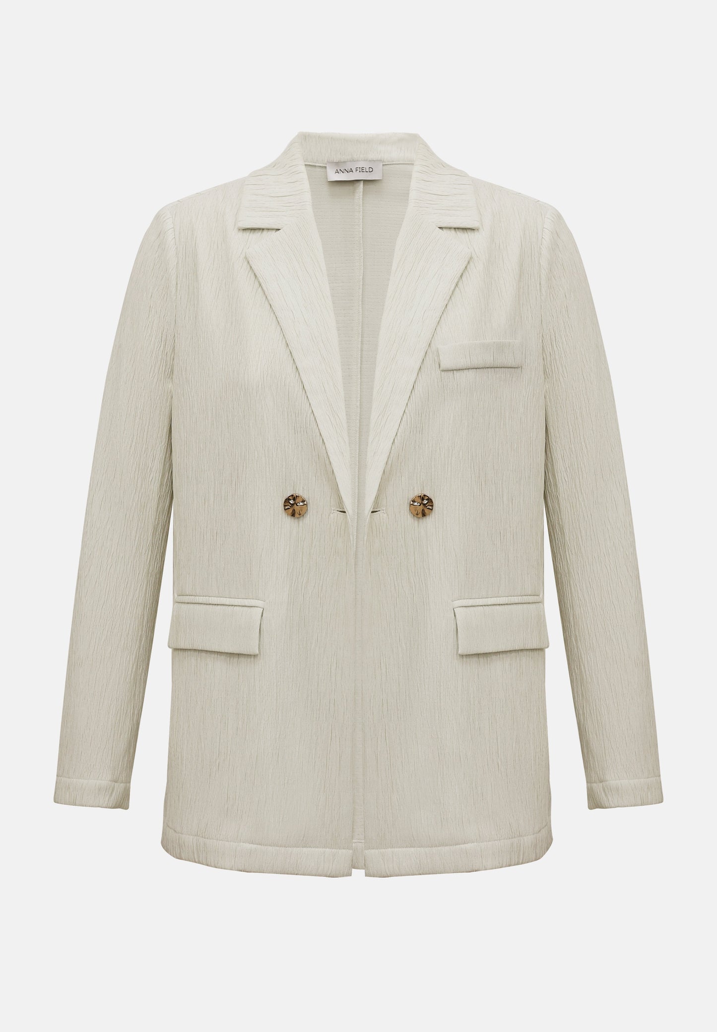Anna Field TEXTURED CRINKLED - Blazer - Black