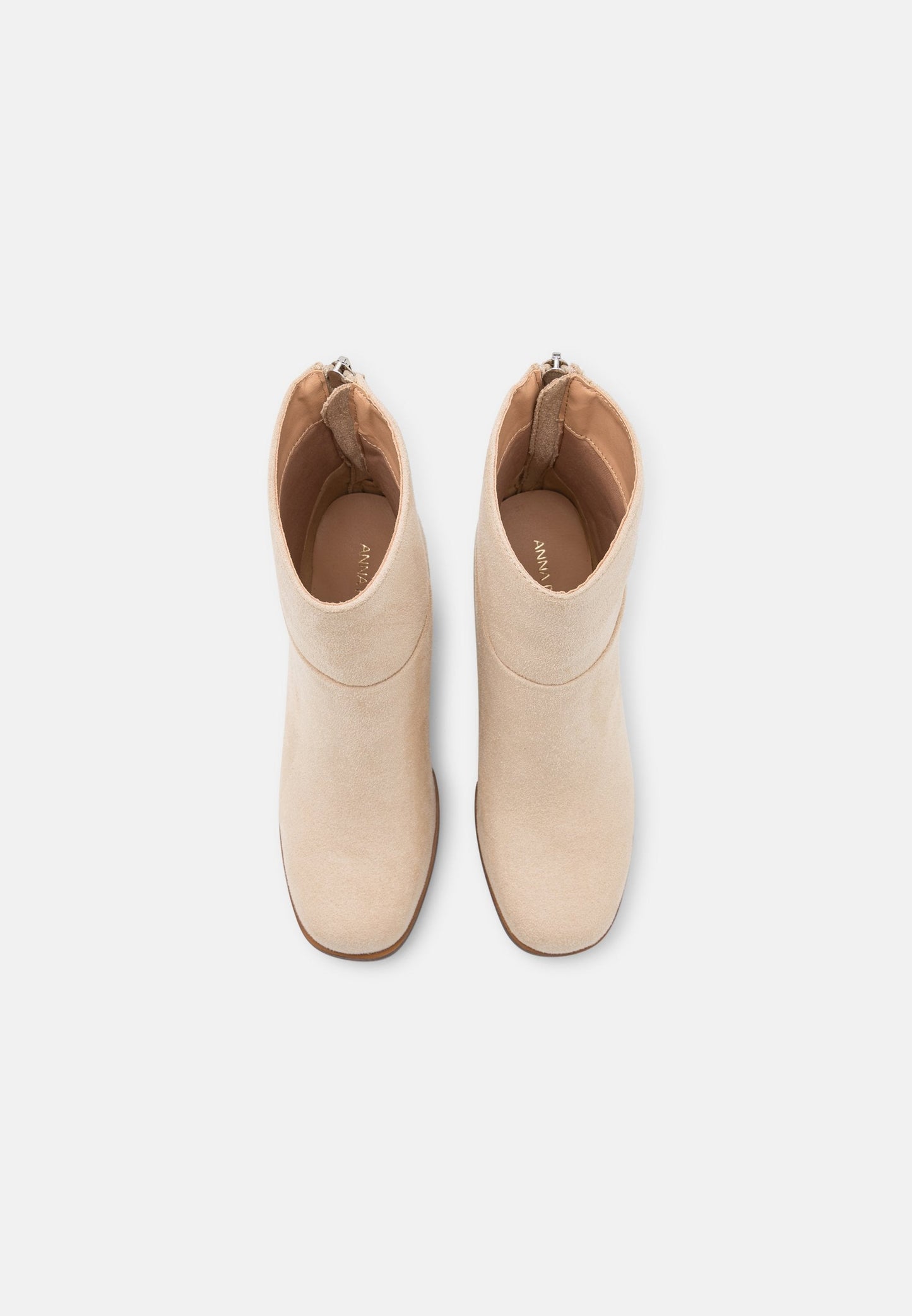 Wide Fit - Platform Ankle Boots - Beige