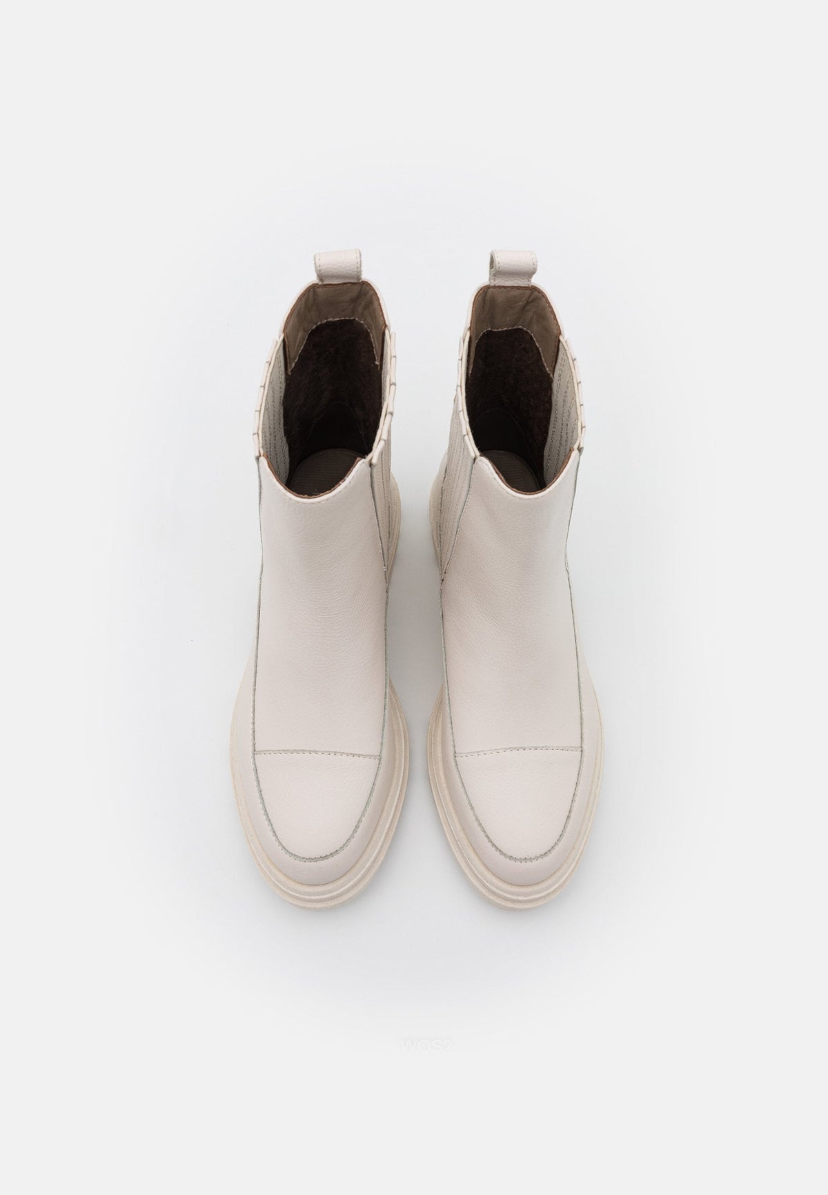 Anna Field Leather - Platform Ankle Boots - Off-White