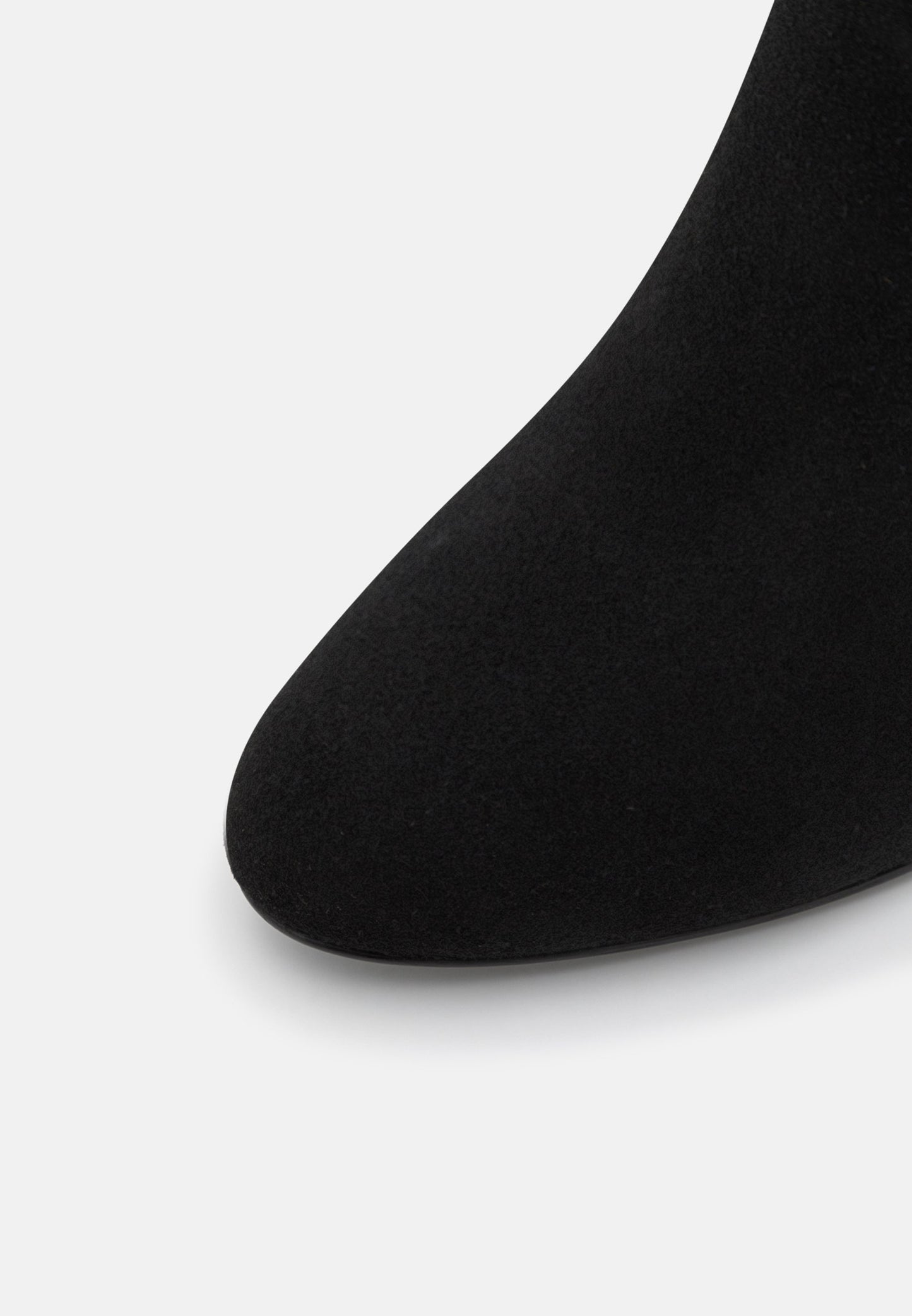 Leather - High Heeled Boots - Black