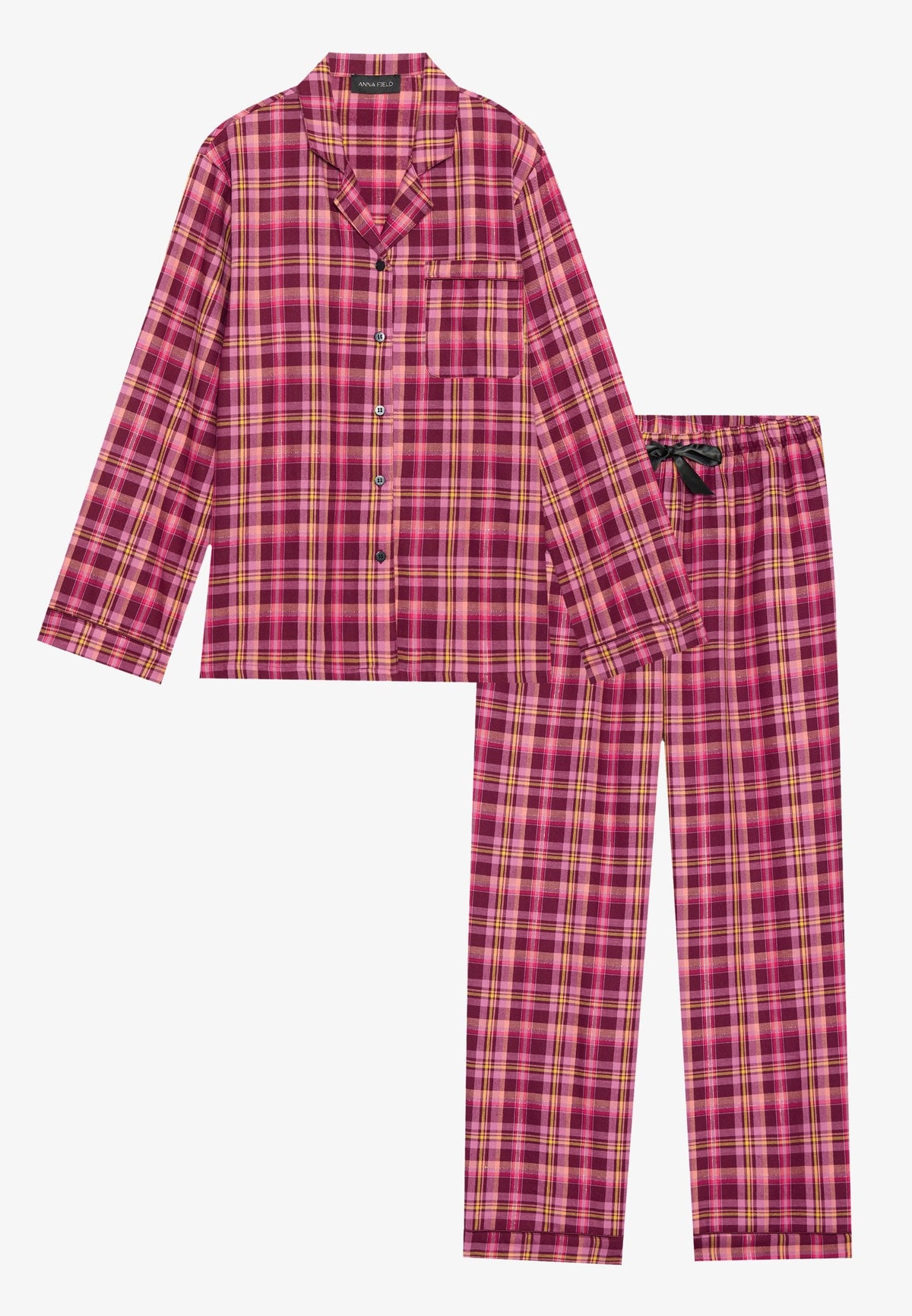 Anna Field FLANNEL SET - Pyjama Set - Beige Based