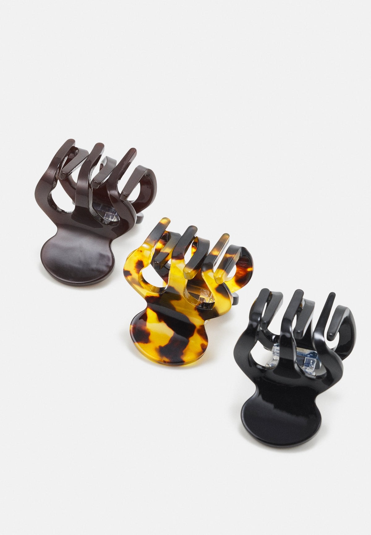 Anna Field 3 Pack - Hair Styling Accessory - Black/Brown/Beige