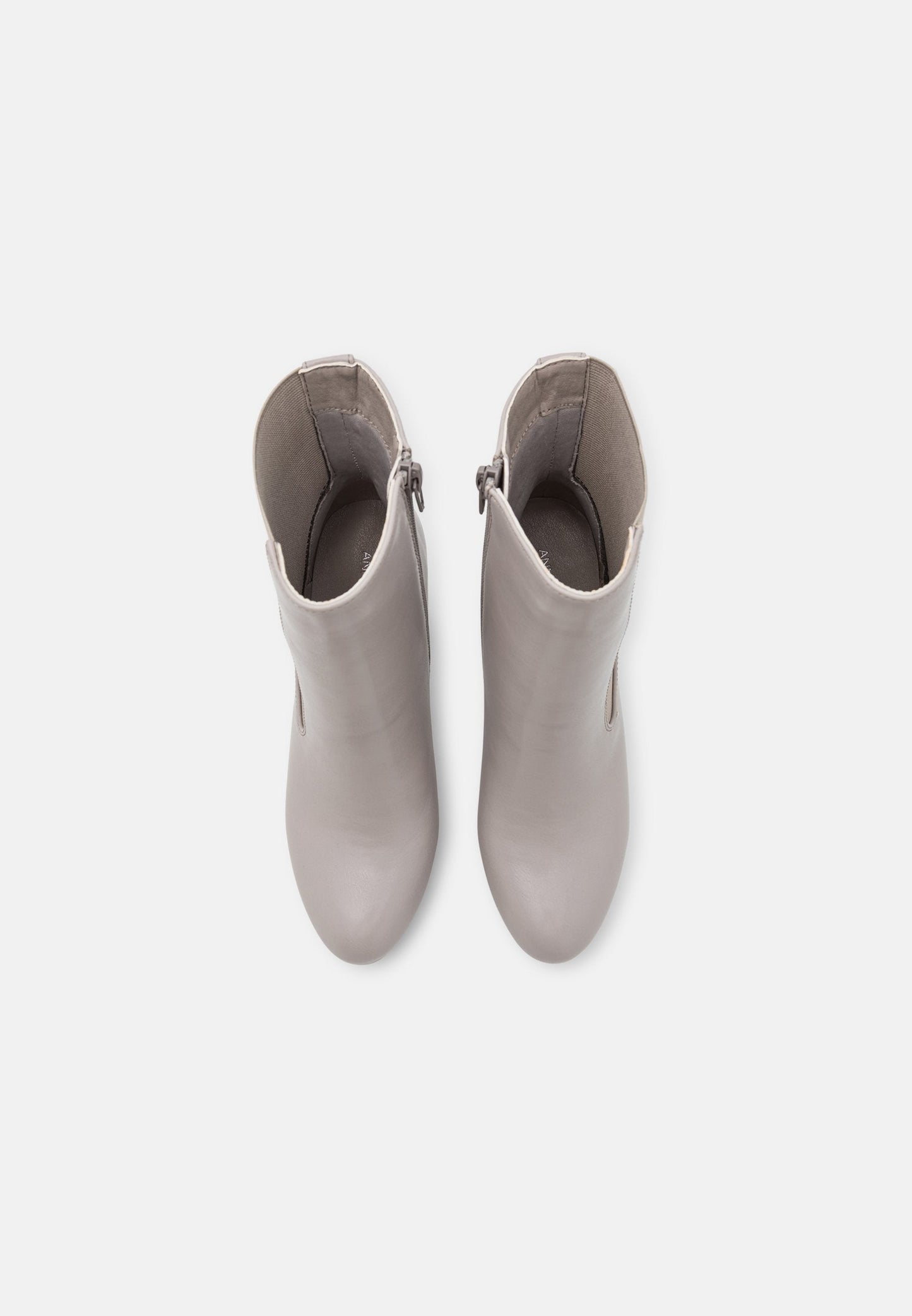 Platform Ankle Boots - Grey
