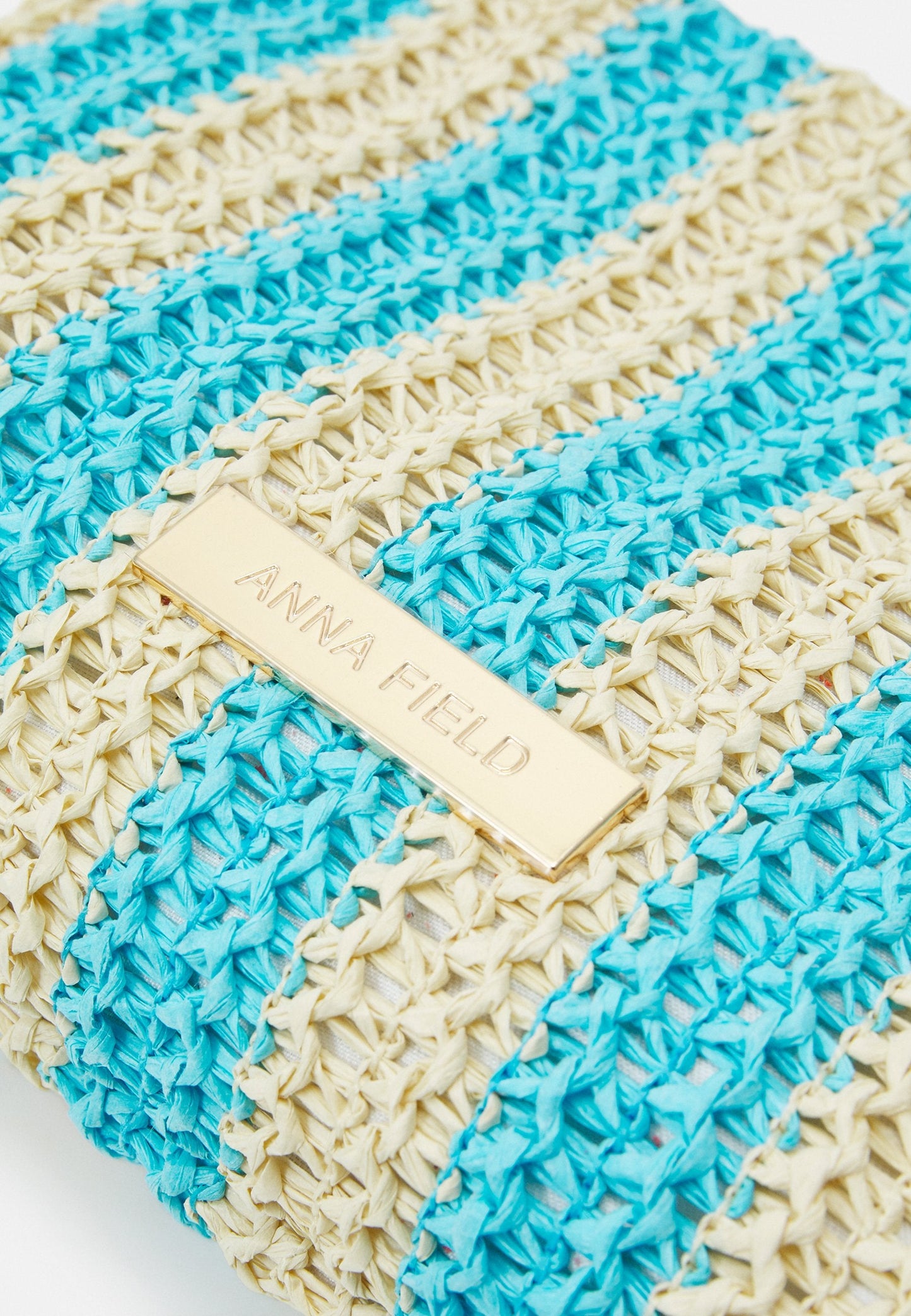 Anna Field Wash Bag - Beige/Blue