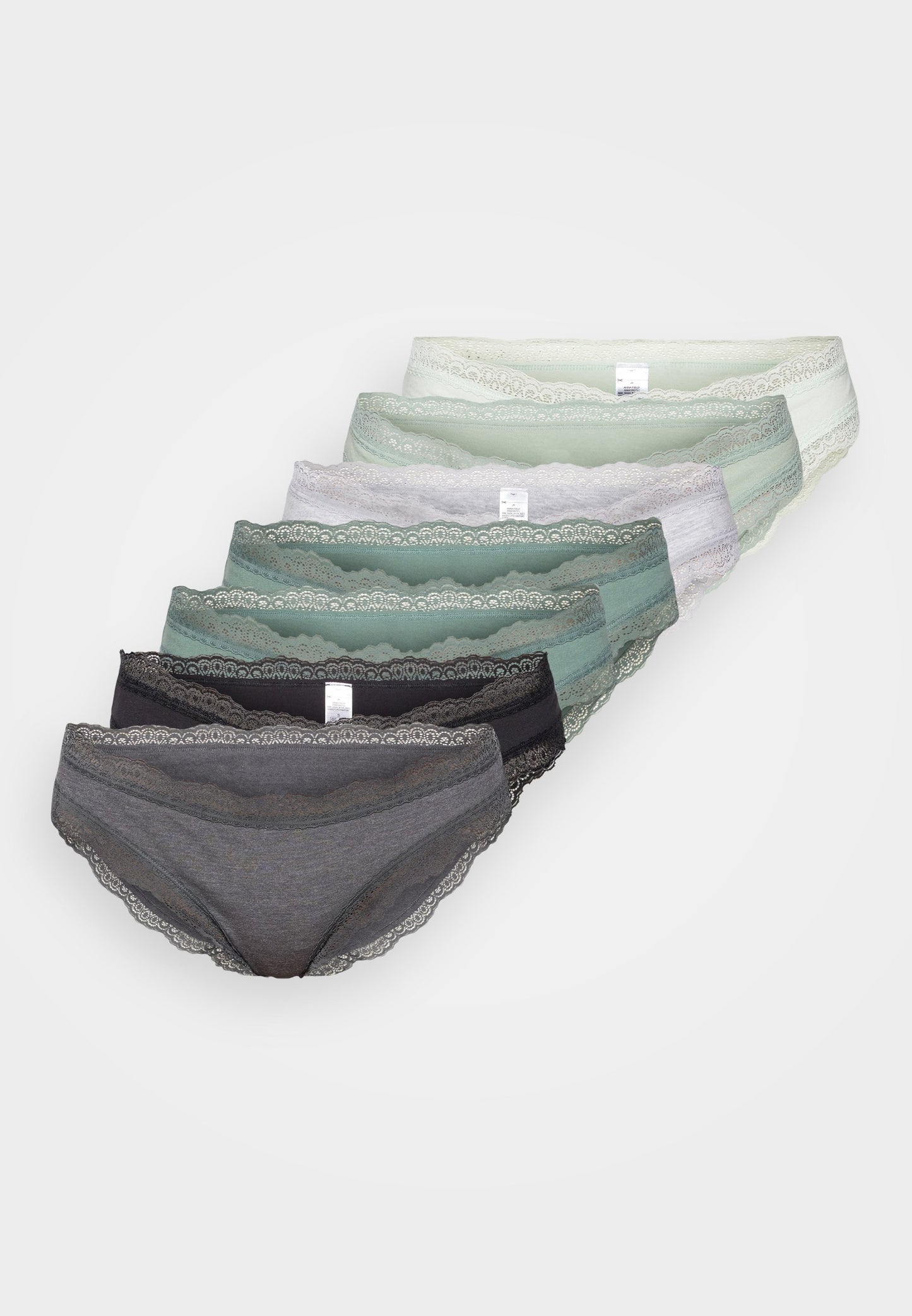 Anna Field 7 PACK - Briefs - Pink/black/off White