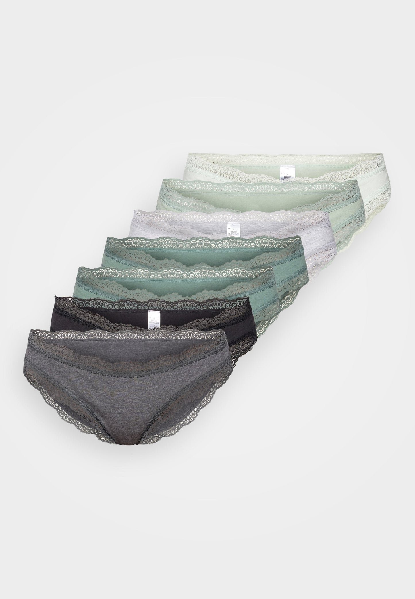Anna Field 7 PACK - Briefs - Pink/black/off White