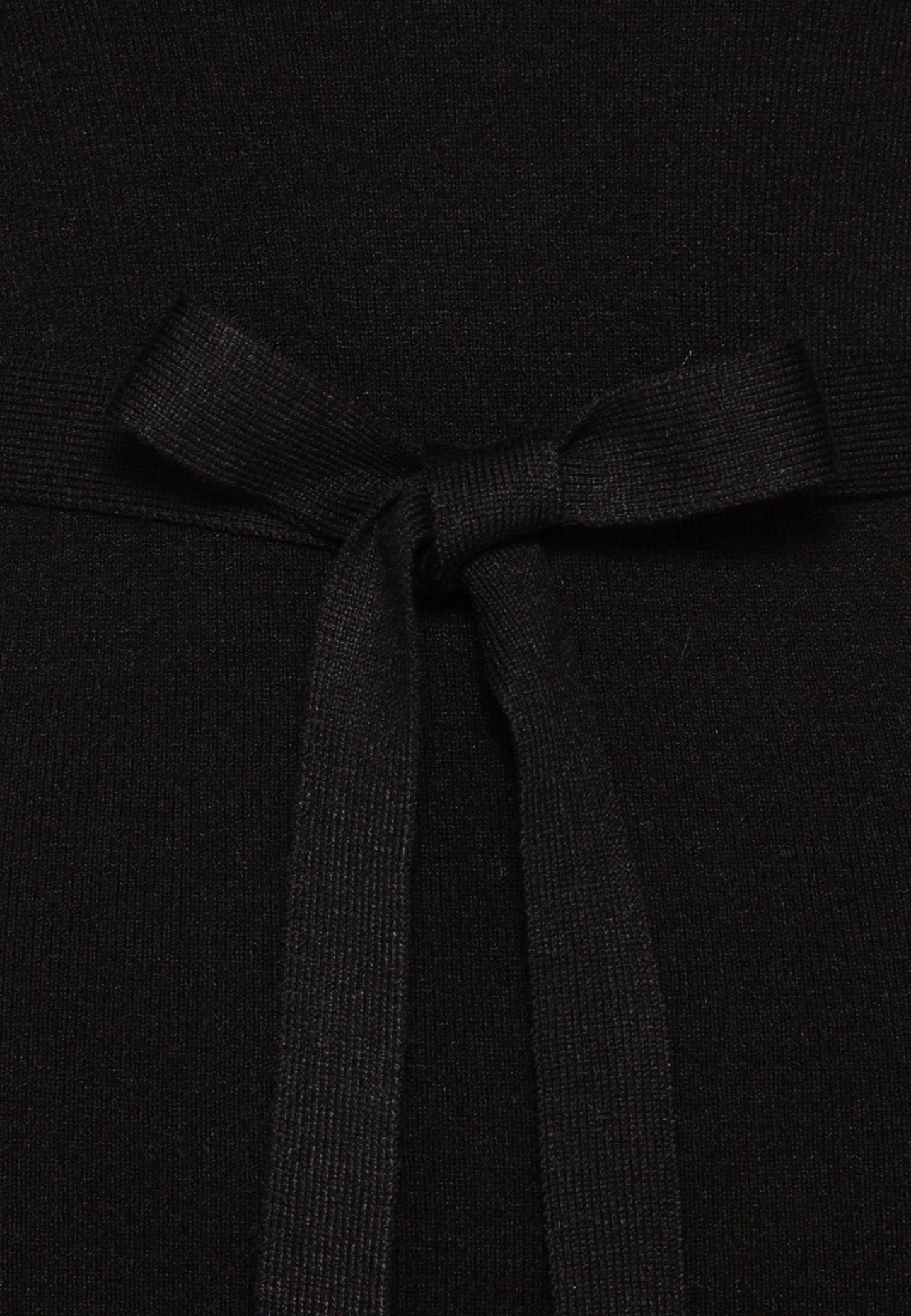 Anna Field Rollkragen Ripp Mini Strickkleid Mit Gürtel - Jumper Dress - Black