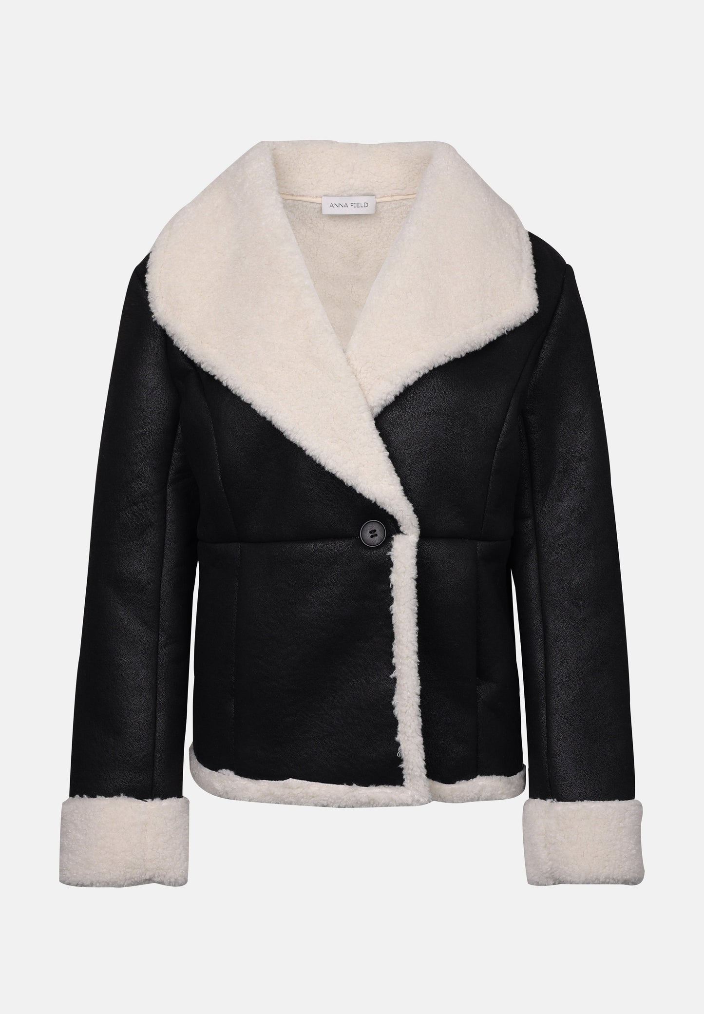 Anna Field FLEECE BLAZER - Winter Jacket - Khaki/stone