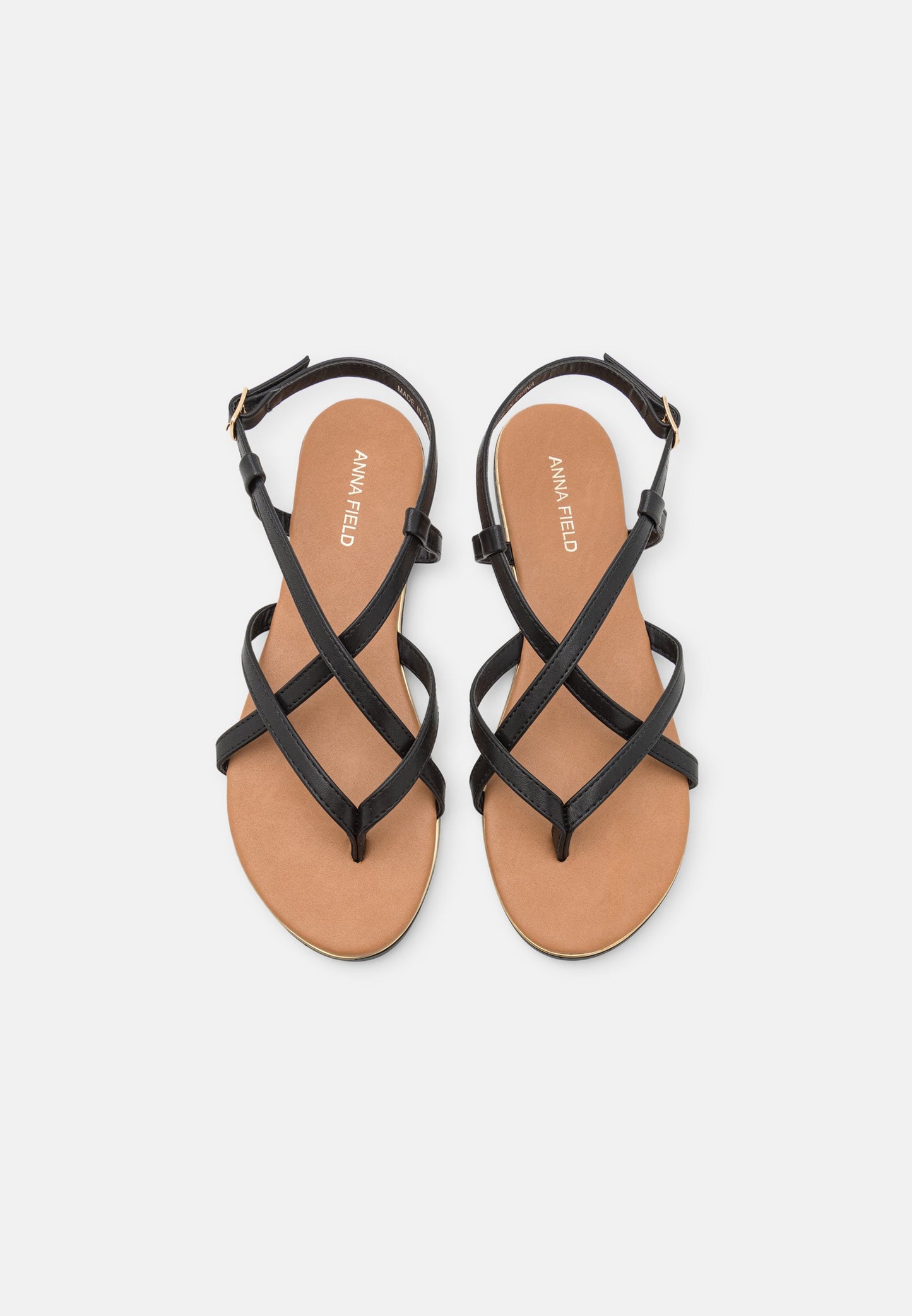 Anna Field T-Bar Sandals - Black