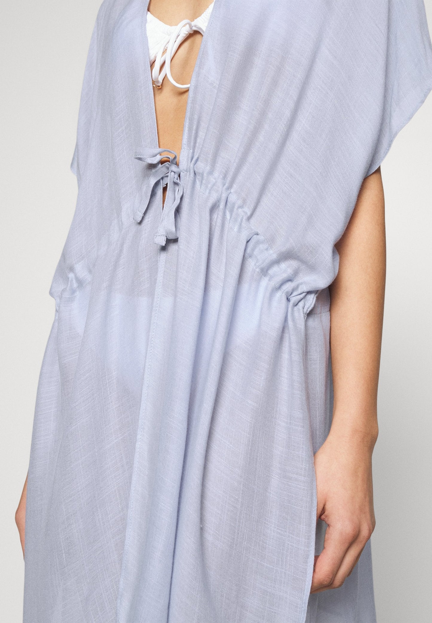 Anna Field Printed Short Kimono / 606 - Khaki_003 - Off-White - Beach Accessory - 502 - Blue