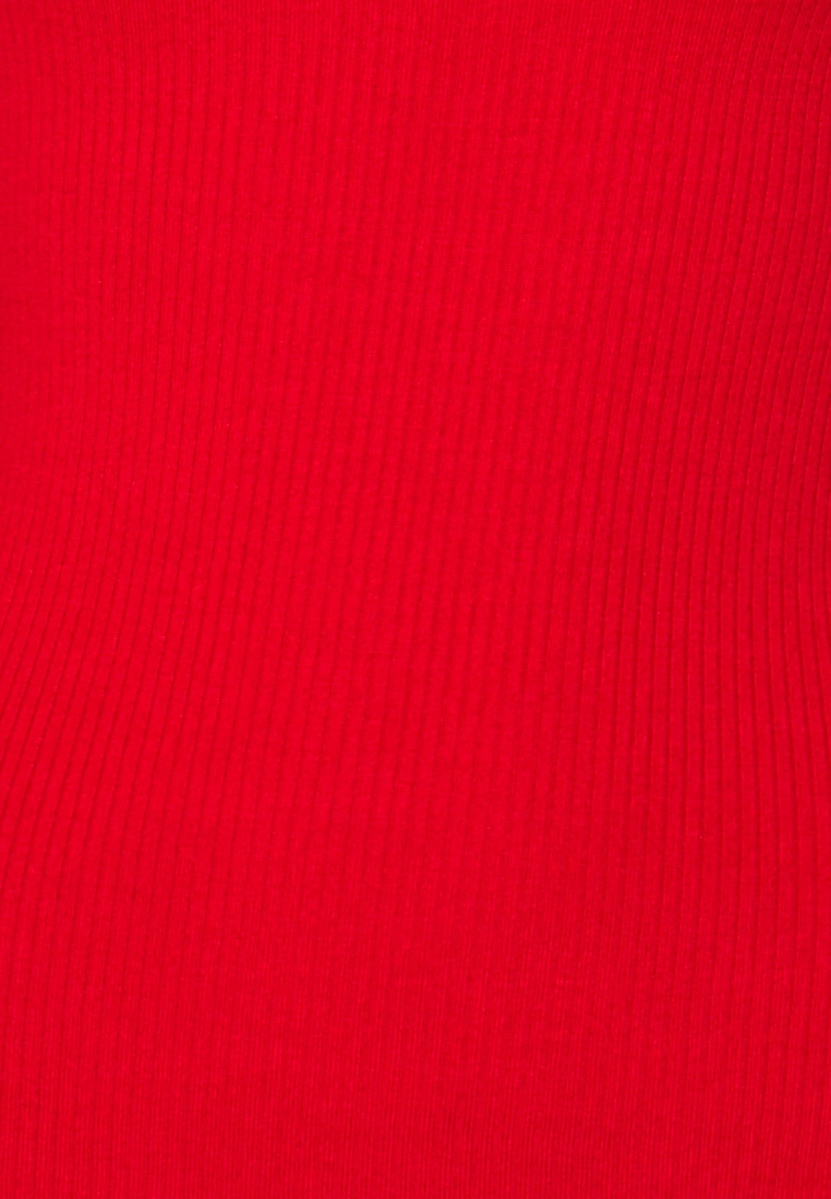Anna Field Button Detail - Jumper -Red