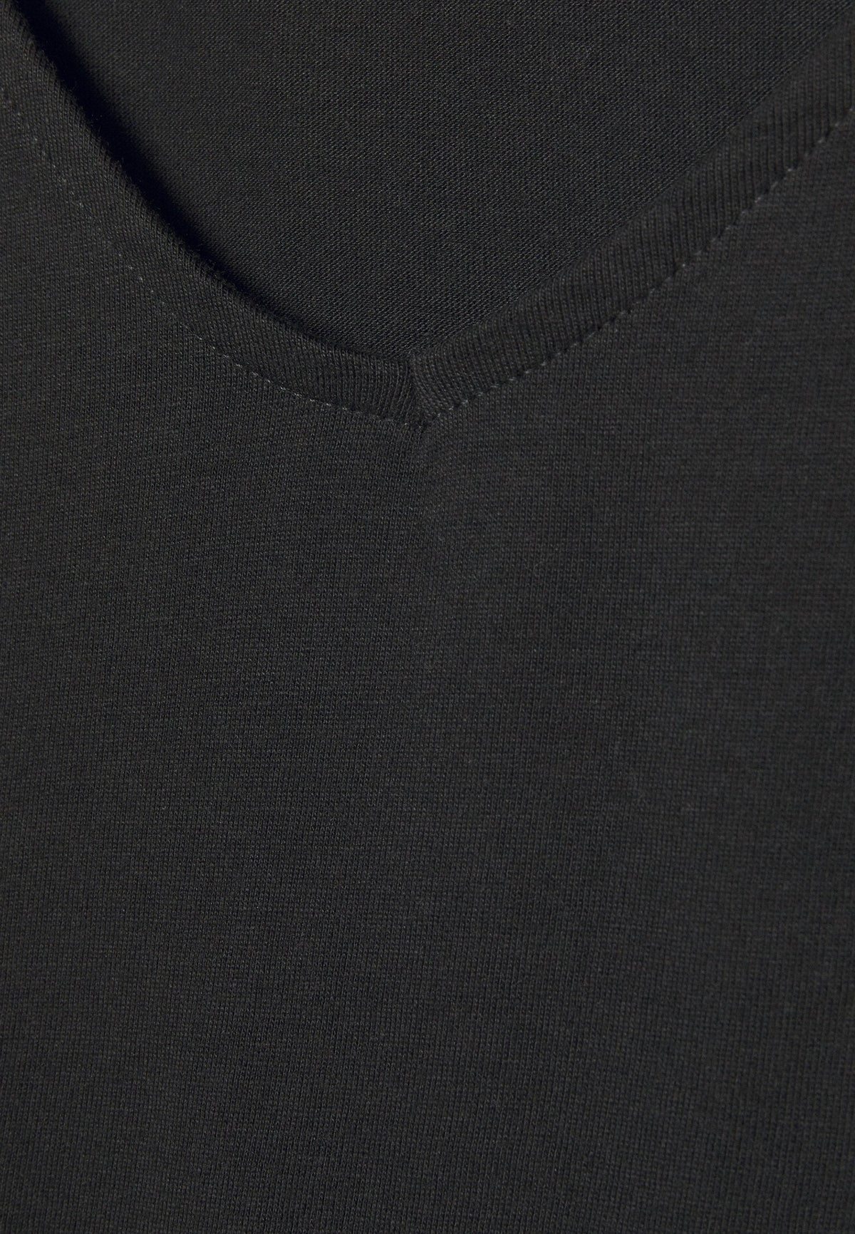 Anna Field Basic V Neck Drop Shoulder 2 Pack- Basic T-Shirt - Black