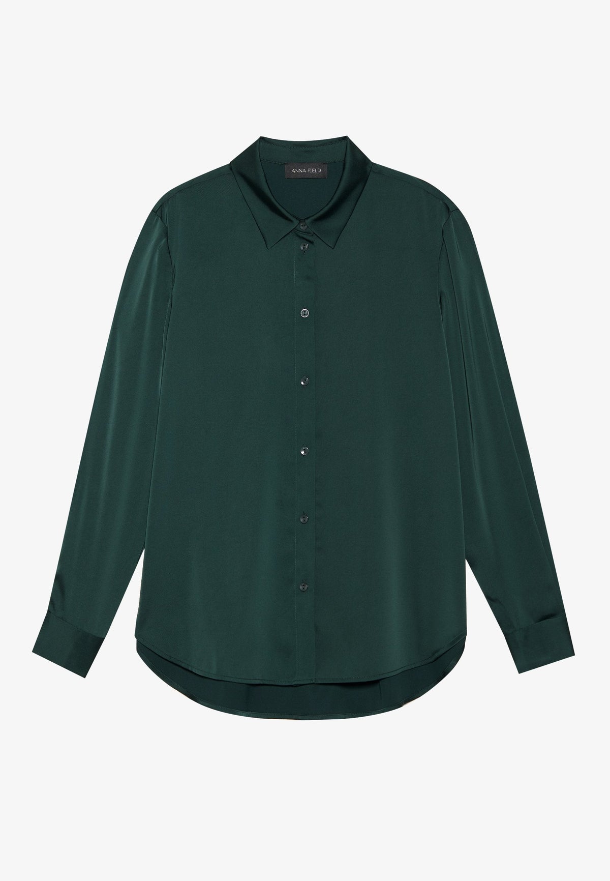 Anna Field Button-down Blouse - Dark Purple